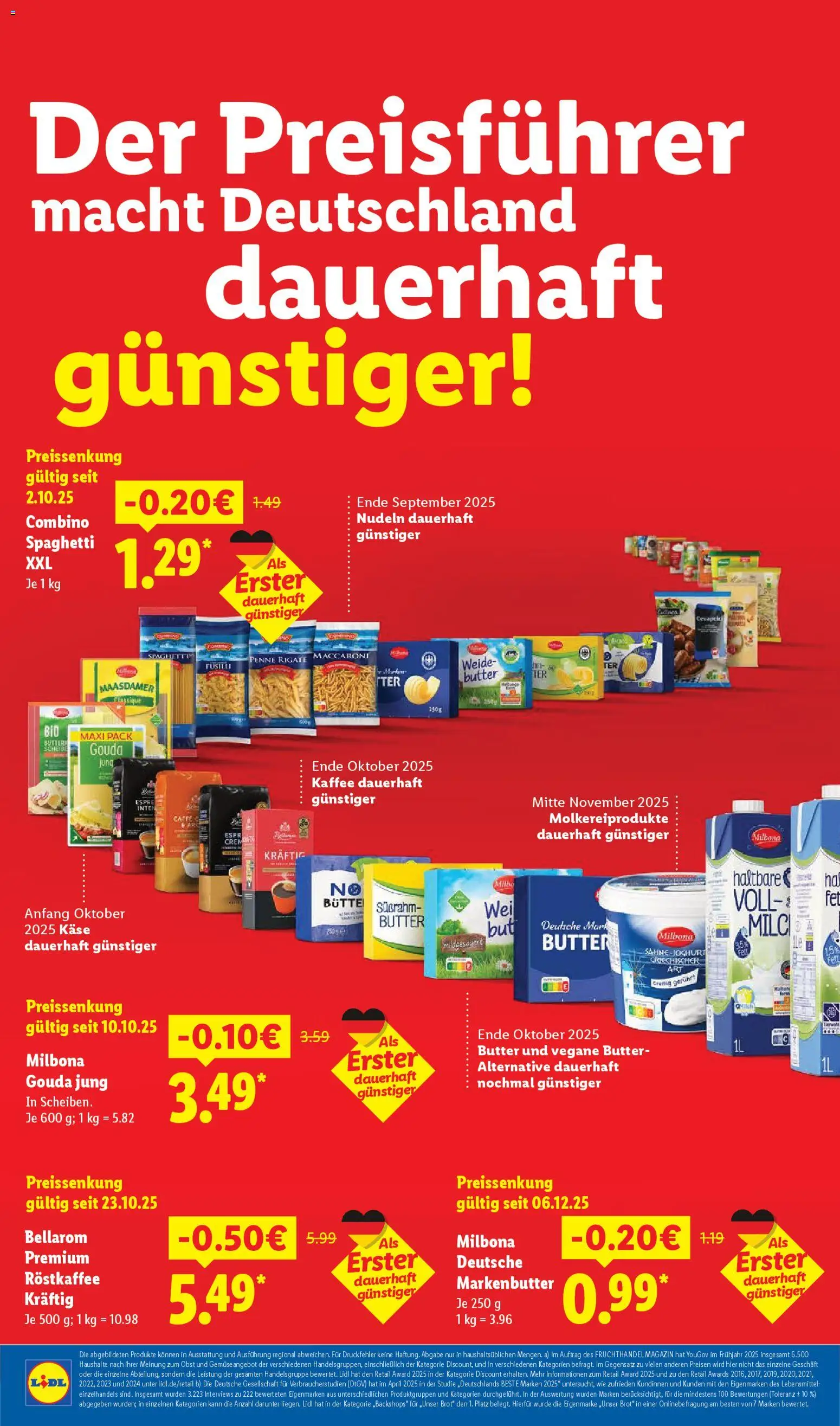 Lidl Prospekt Bestwig – gültig ab 02.02.2026 | Seite: 2 | Produkte: Kaffee, Cevapcici, Obst, Sahne