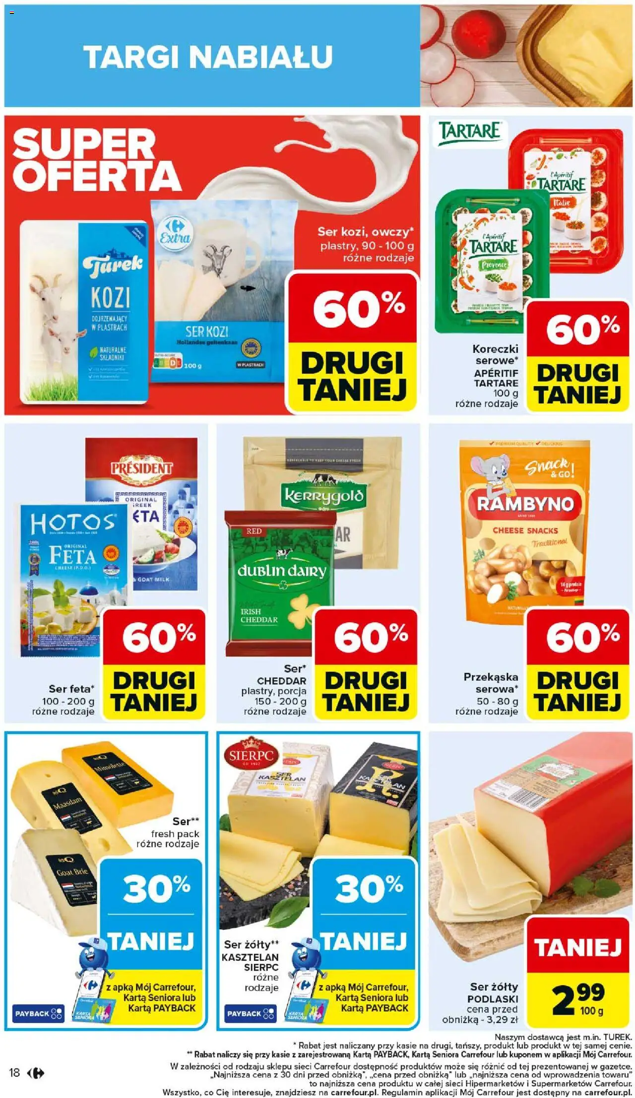 Carrefour Gazetka od 01.09.2025 | Strona: 20 | Produkty: Ser żółty, Ser kozi, Ser, Cheddar