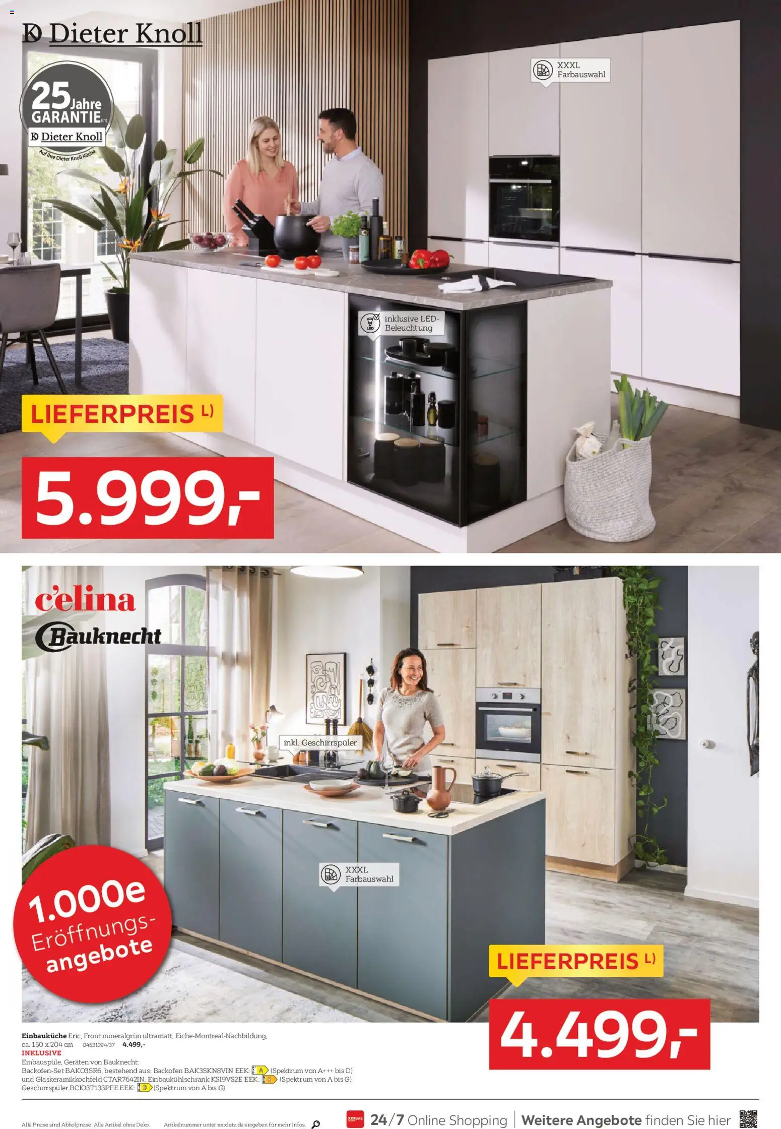 XXXL Lutz Neueröffnungsangebote Rangsdorf – gültig ab 01.03.2026 | Seite: 4 | Produkte: Geschirrspüler, Einbauküche, Küche, Backofen