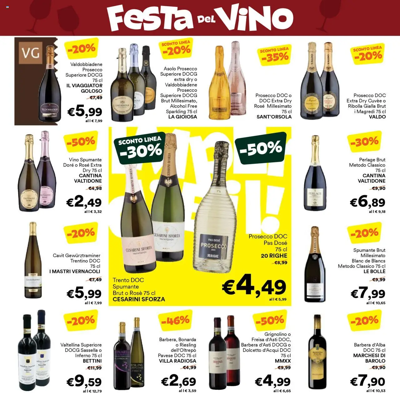 Volantino Unes del 08.10.2025 | Pagina: 14 | Prodotti: Prosecco, Vino, Spumante
