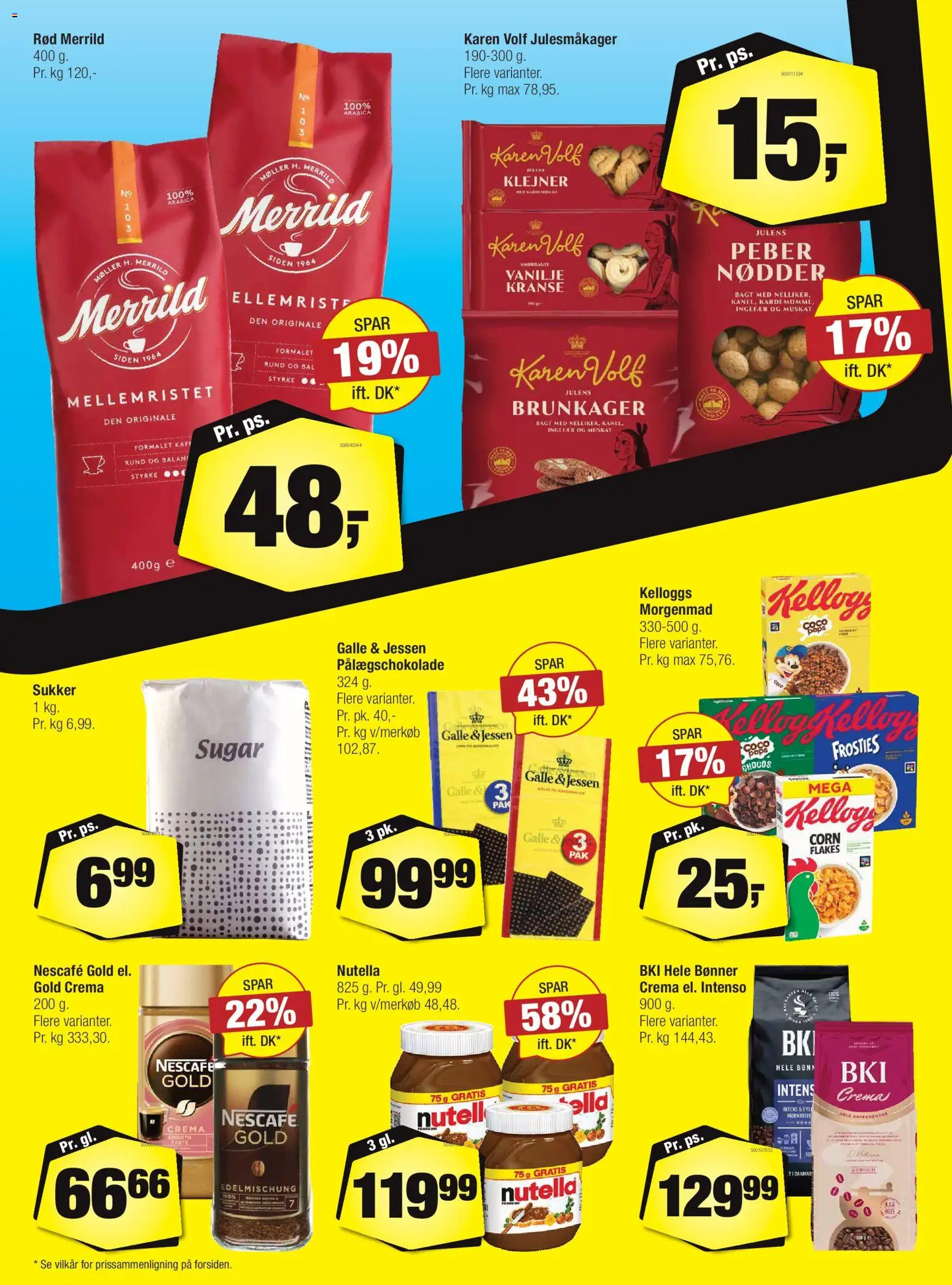 Calle tilbudsavis – gyldig fra 26.11.2025 | Side: 10 | Produkter: Bønner, Sukker, Vanilje, Nutella