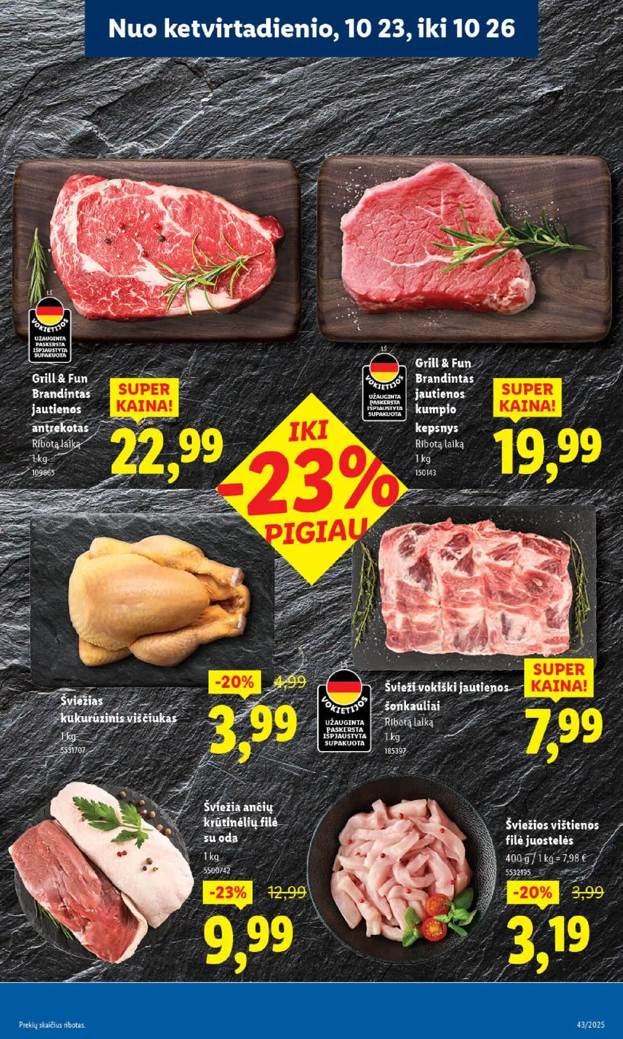 LIDL akcijos nuo 20.10.2025 | Puslapis: 57 | Prekių: Vištienos, Jautienos, Viščiukas
