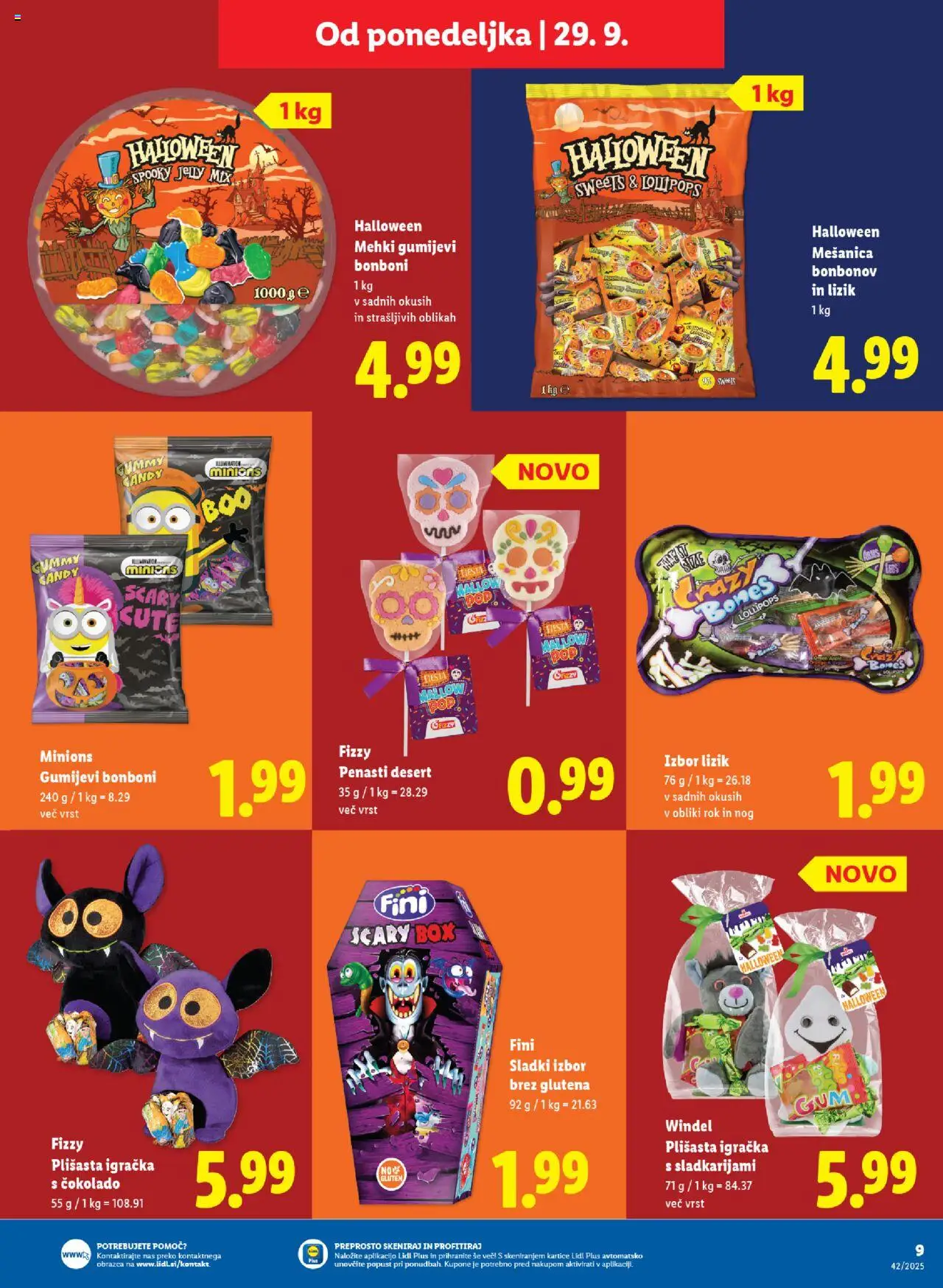 Novi Lidl katalog ponudbe – veljaven od 08.10.2025 | Stran: 9 | Izdelki: Bonboni