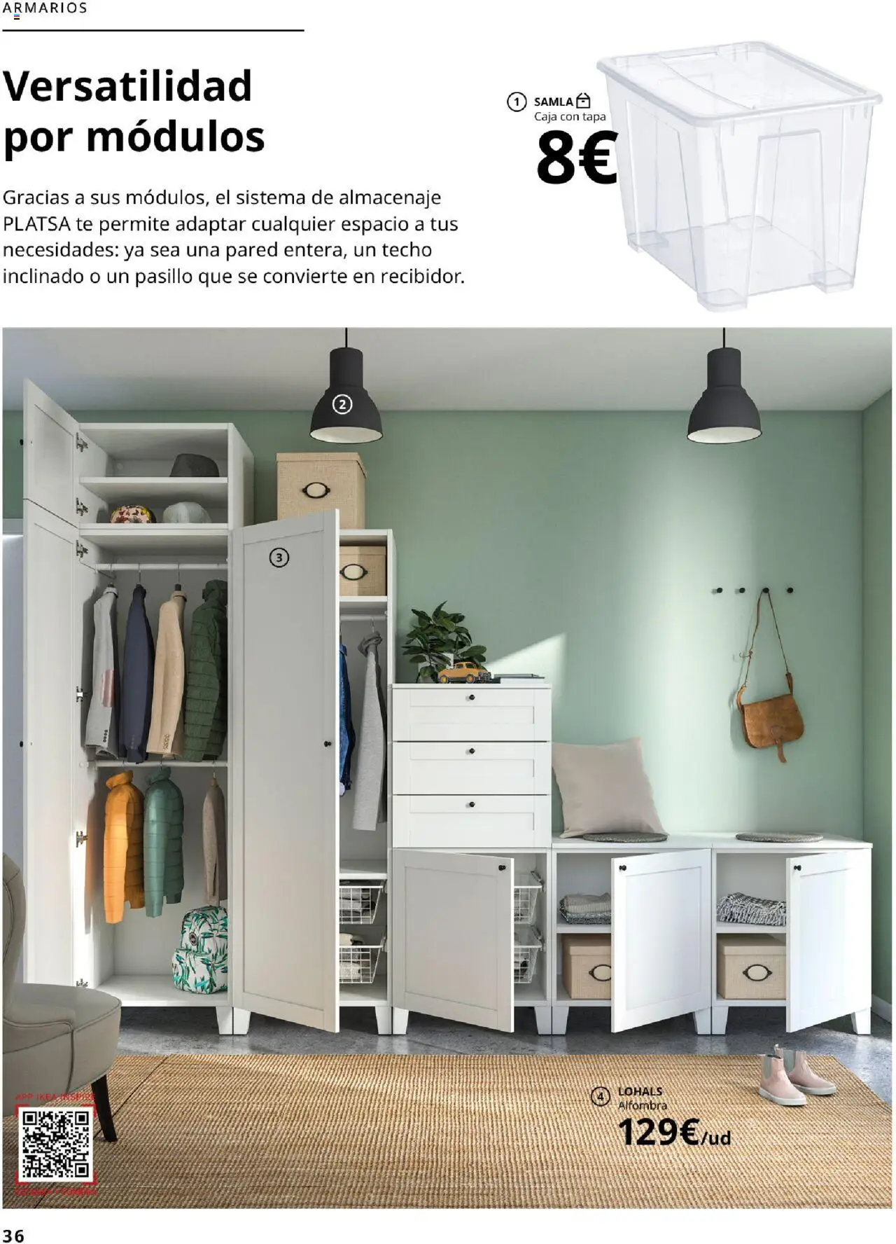 Catálogo IKEA Dormitorios │ válido desde el 04.02.2025 | Página: 36 | Productos: Té, Almacenaje, Caja, Alfombra