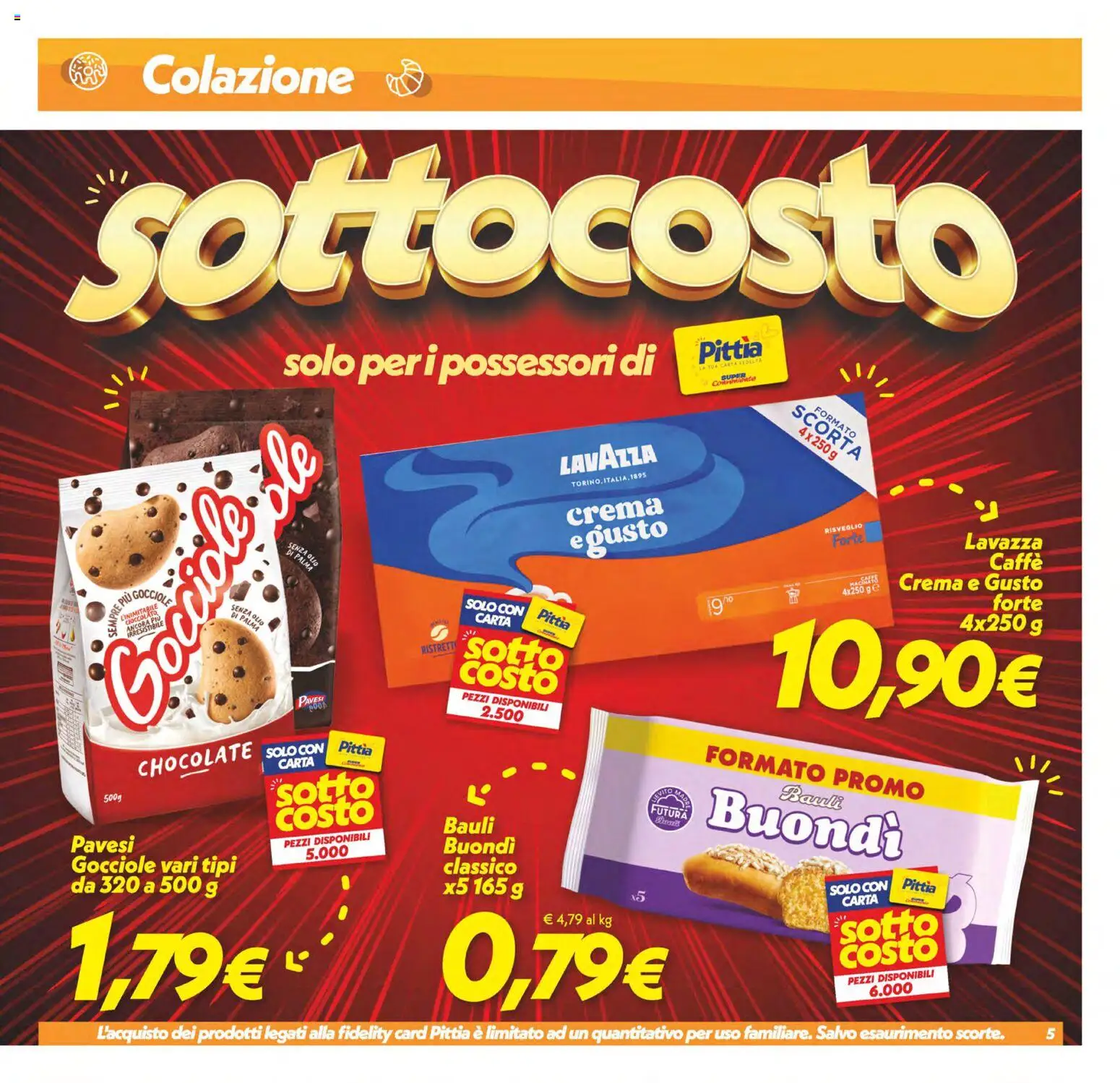 Volantino SuperConveniente del 24.02.2026 | Pagina: 5 | Prodotti: Crema, Caffè, Olio, Lavazza