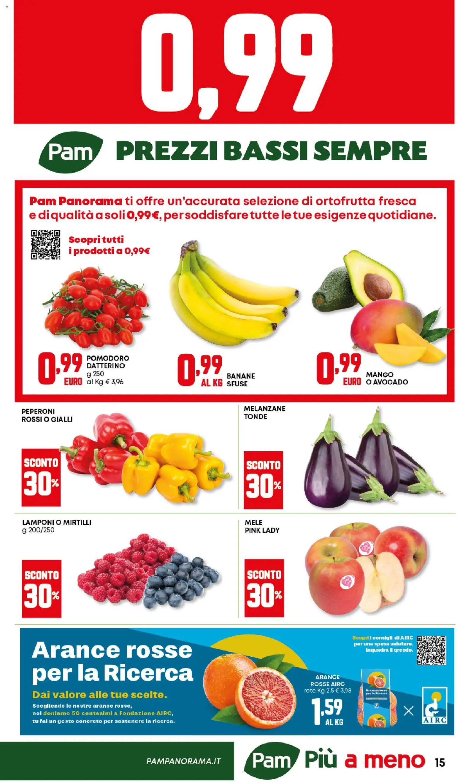 Volantino Panorama del 12.02.2026 | Pagina: 15 | Prodotti: Peperoni, Pomodoro, Mirtilli, Melanzane