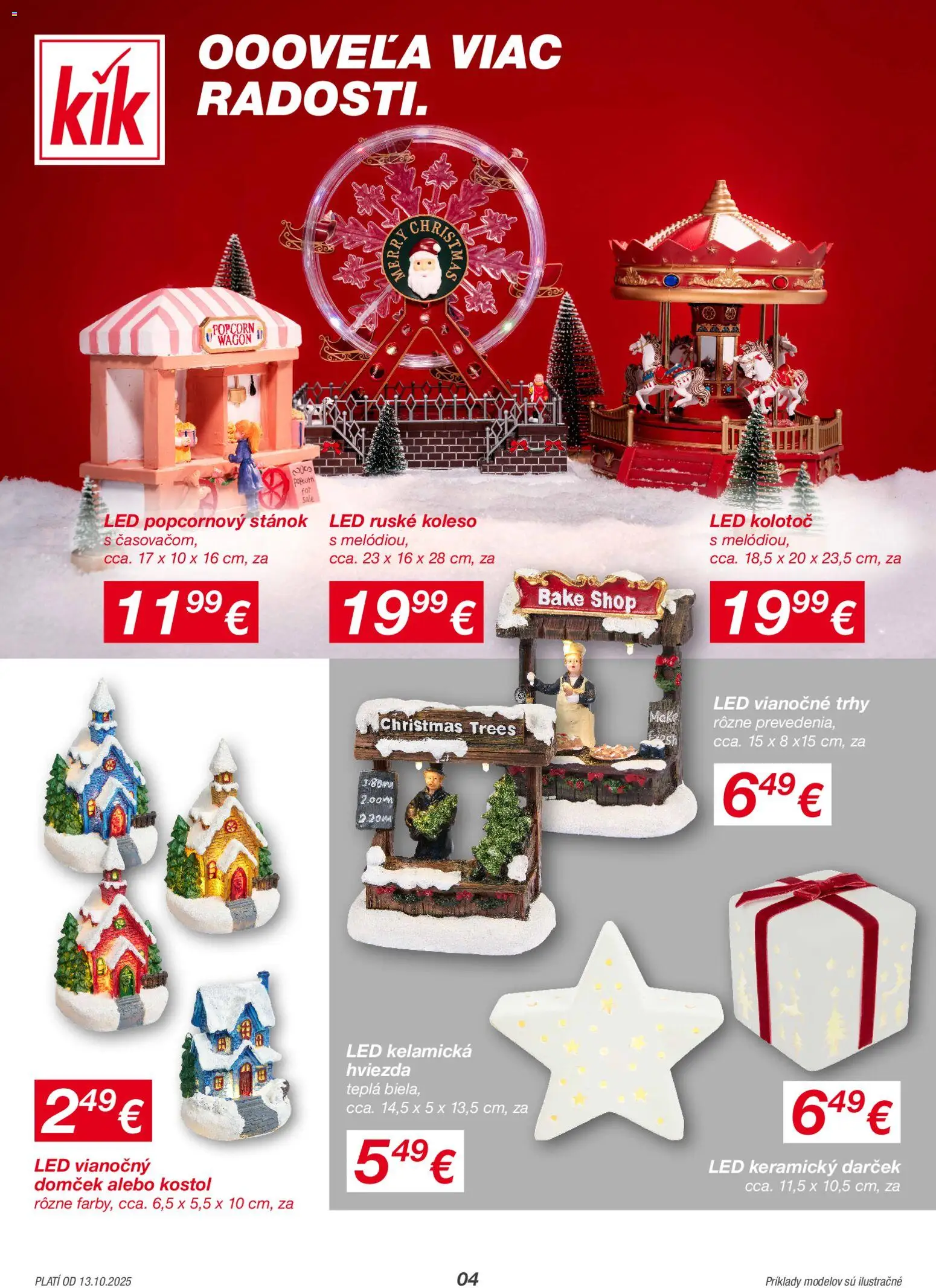 Nové Kik akcie – leták je platný od 13.10.2025 | Strana: 4 | Produkty: Led