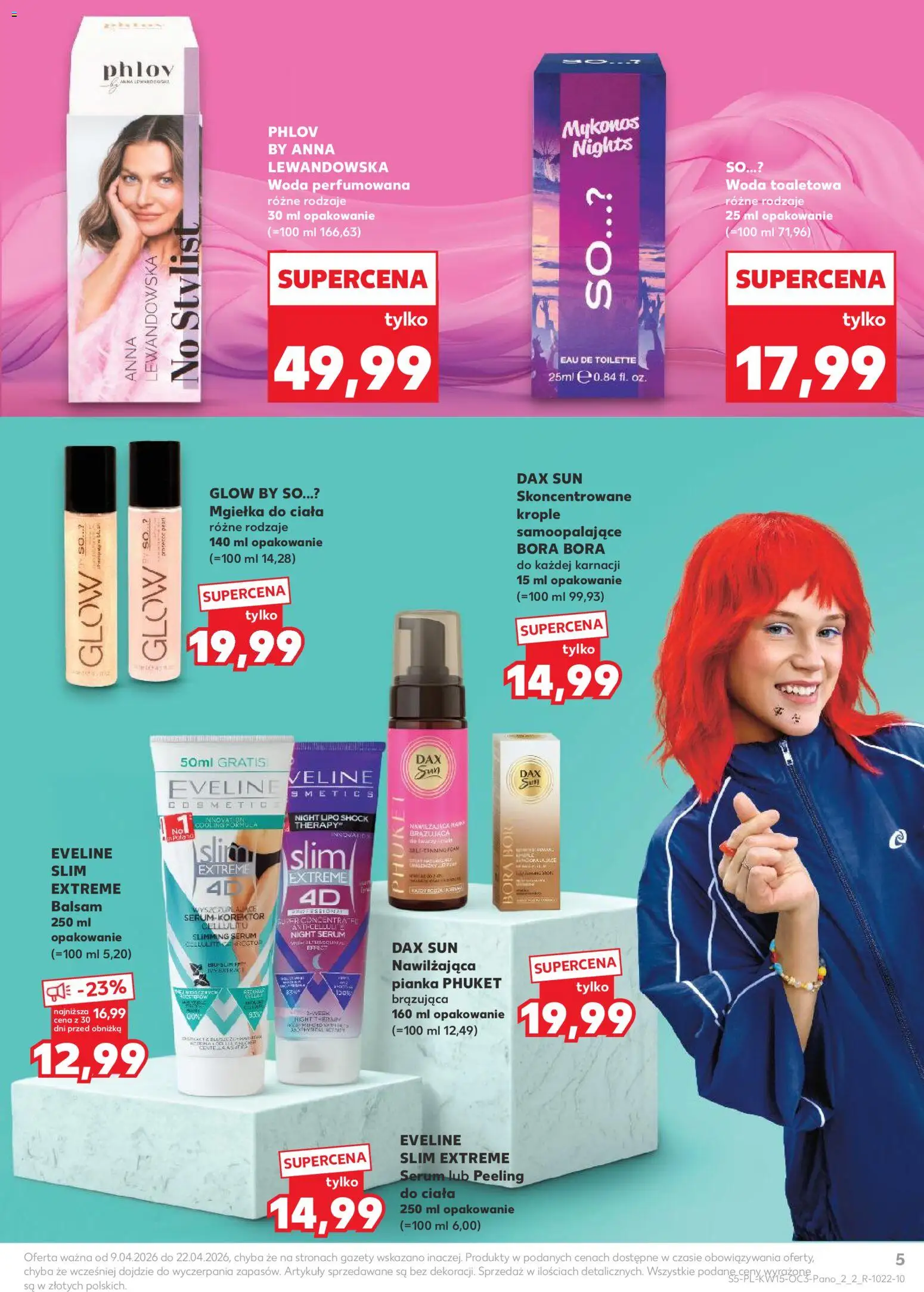 Kaufland Polsko leták - Drogerię od 09.04.2026 | Strana: 5 | Produkty: Sérum, Peeling