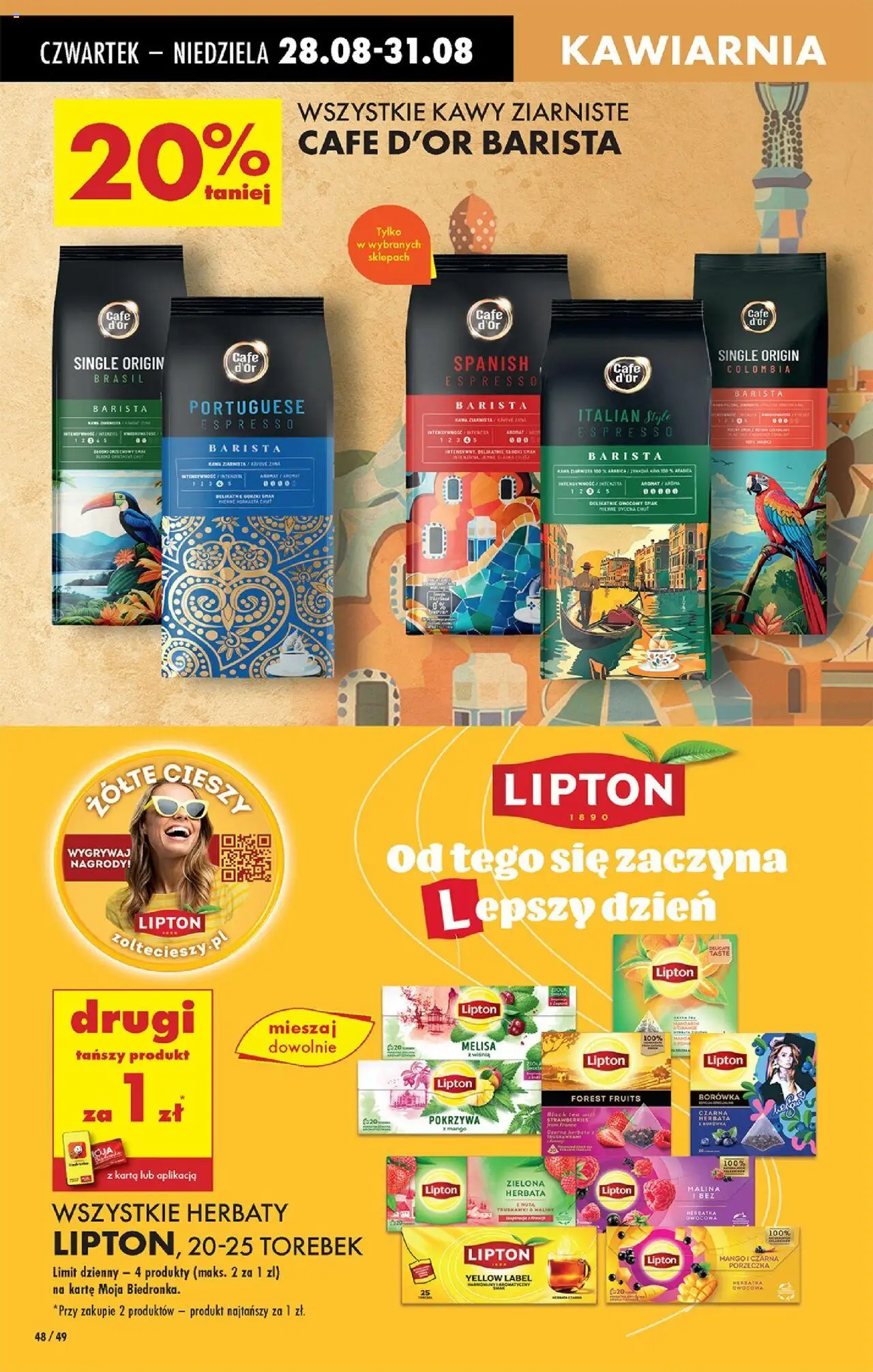 Biedronka gazetka - Oferta w tym tygodniu od 28.08.2025 | Strona: 60 | Produkty: Karta, Kawa ziarnista, Porzeczka, Melisa