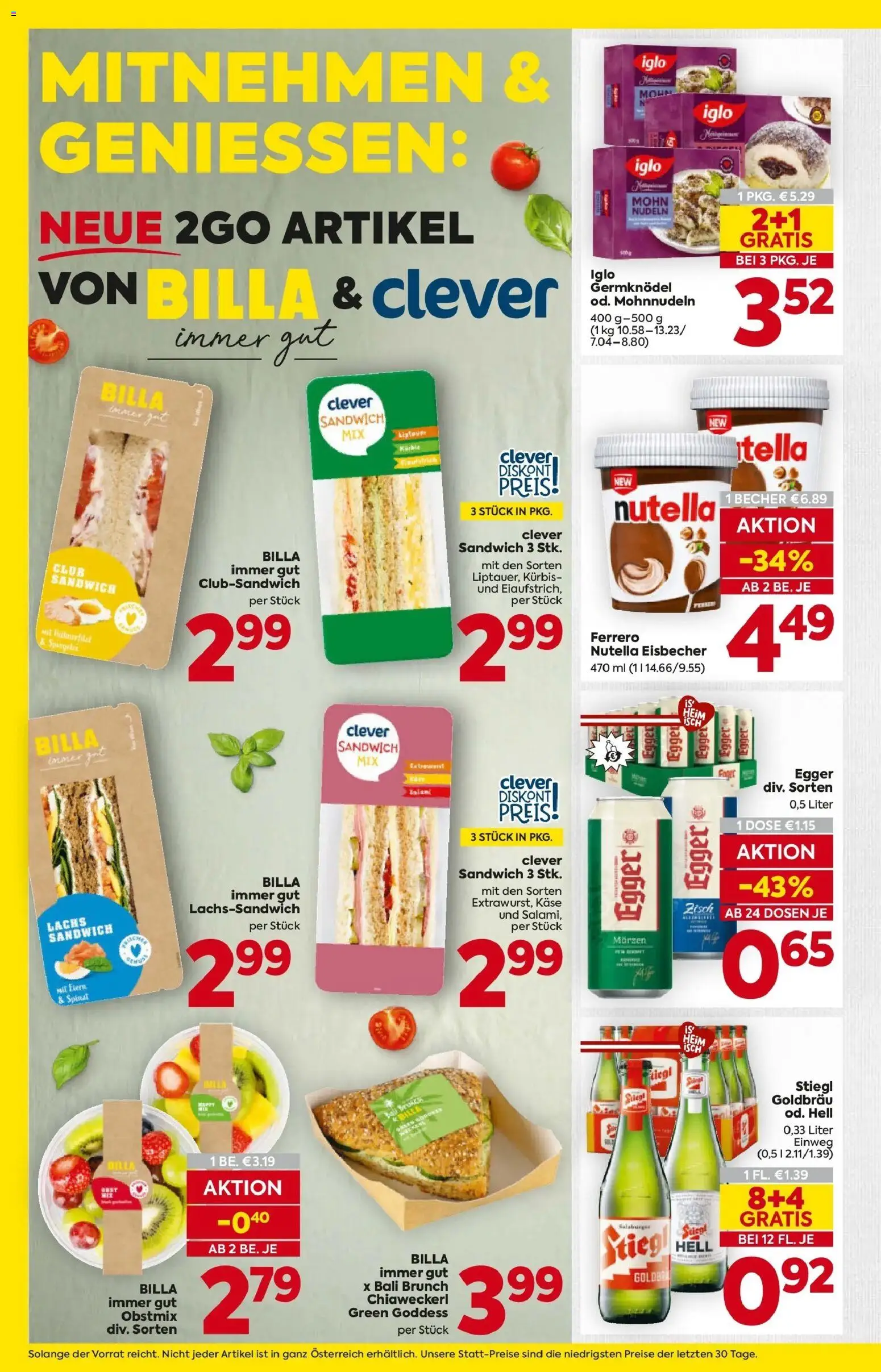 Billa Flugblatt - Moedling, Scheibbs, Schwadorf gültig ab 29.01.2026 | Seite: 14 | Produkte: Kürbis, Käse, Nudeln