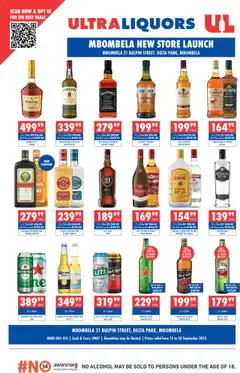 Ultra Liquors specials catalogue – valid from 15.09.2025
