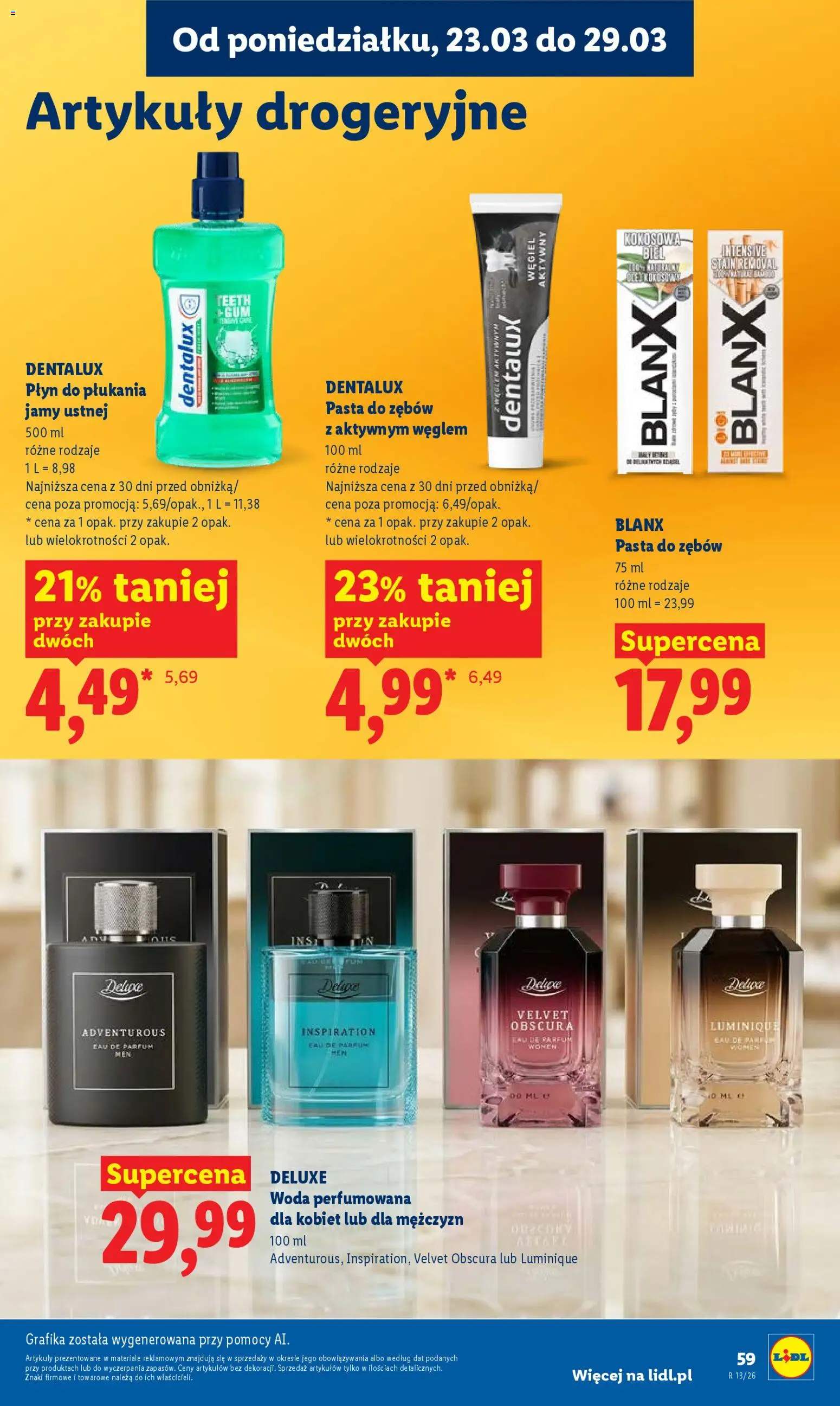 Lidl Polsko leták od 23.03.2026 | Strana: 59 | Produkty: Deluxe, Velvet