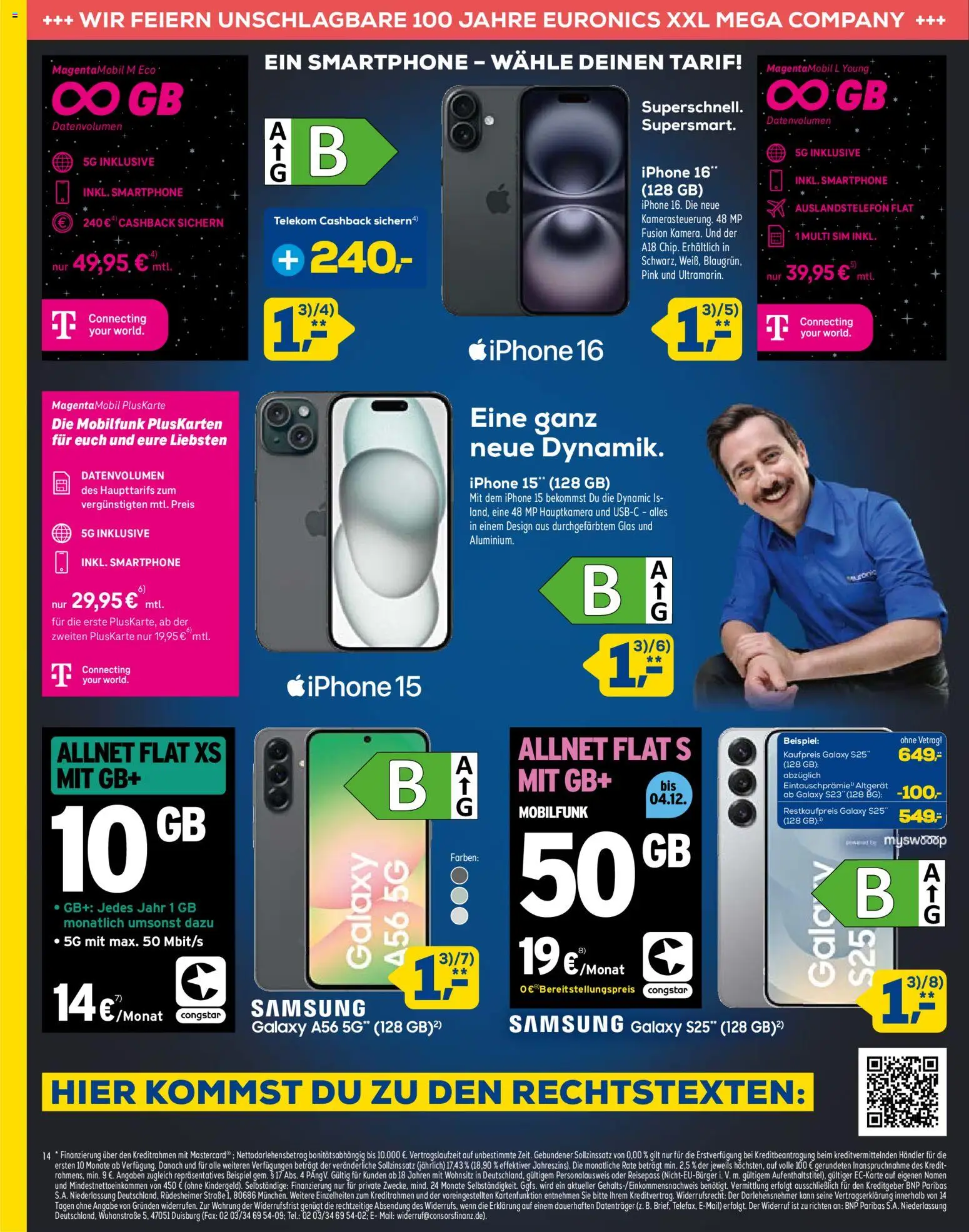 Euronics - Black Friday – gültig ab 26.11.2025 | Seite: 14 | Produkte: Samsung, Iphone, Smartphone