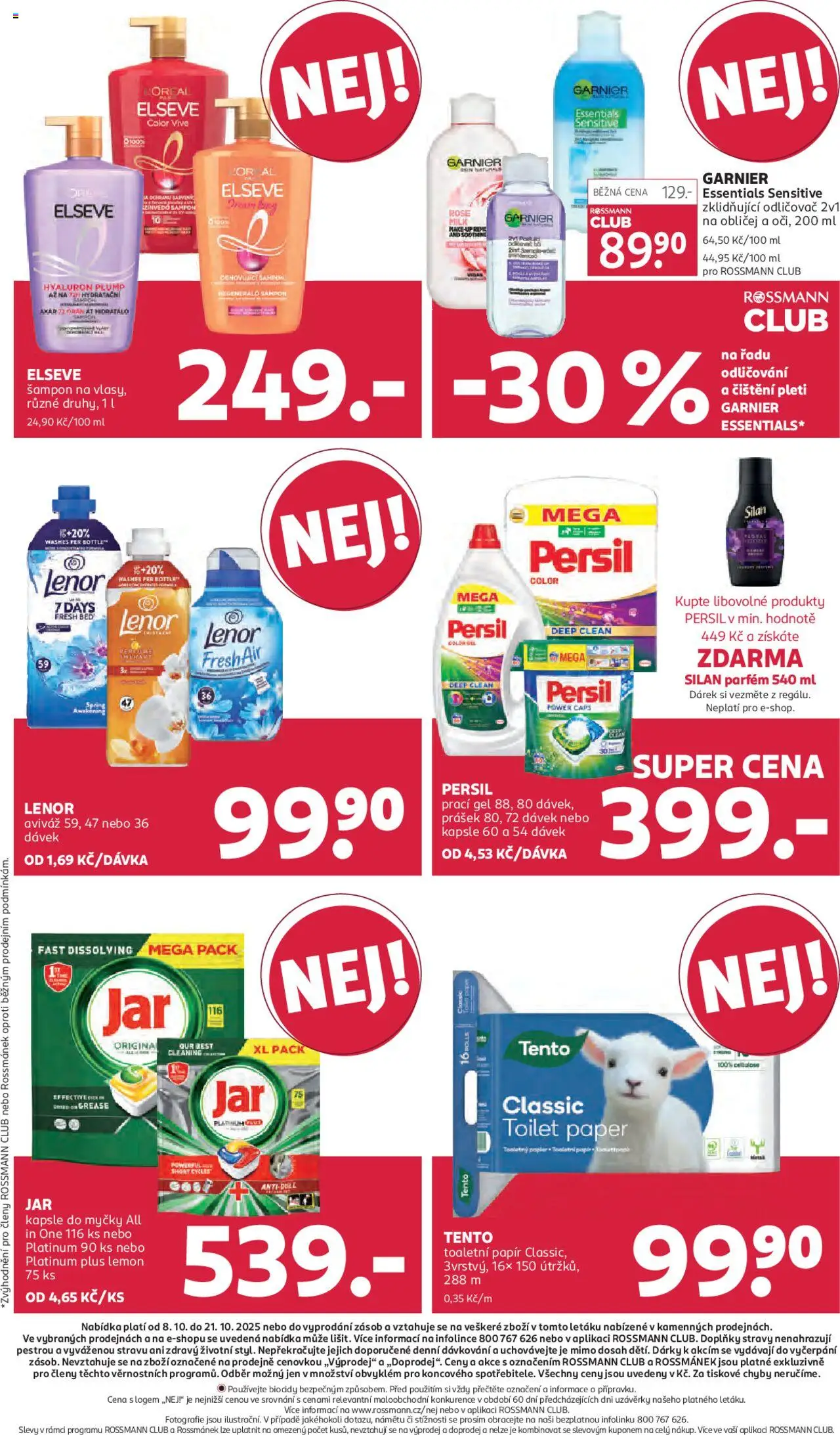 Rossmann leták od 08.10.2025 | Strana: 20 | Produkty: Vegan, Prací gel, Kapsle, Toaletní papír