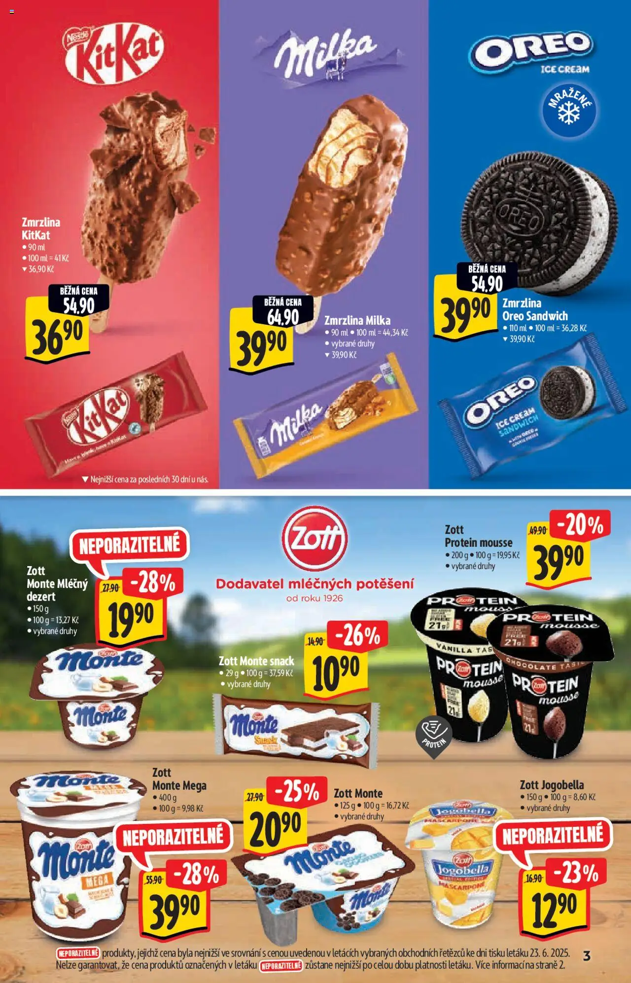 Albert katalog - Hypermarket od 02.07.2025 | Strana: 3 | Produkty: Oreo zmrzlina, Jogobella, Oreo, Protein