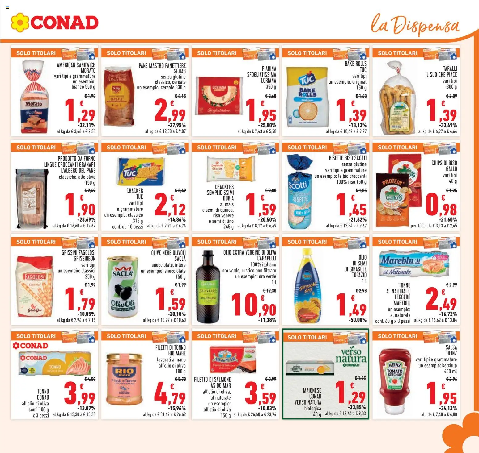 Volantino Conad del 19.11.2025 | Pagina: 15 | Prodotti: Maionese, Salsa, Crackers, Olio extra vergine