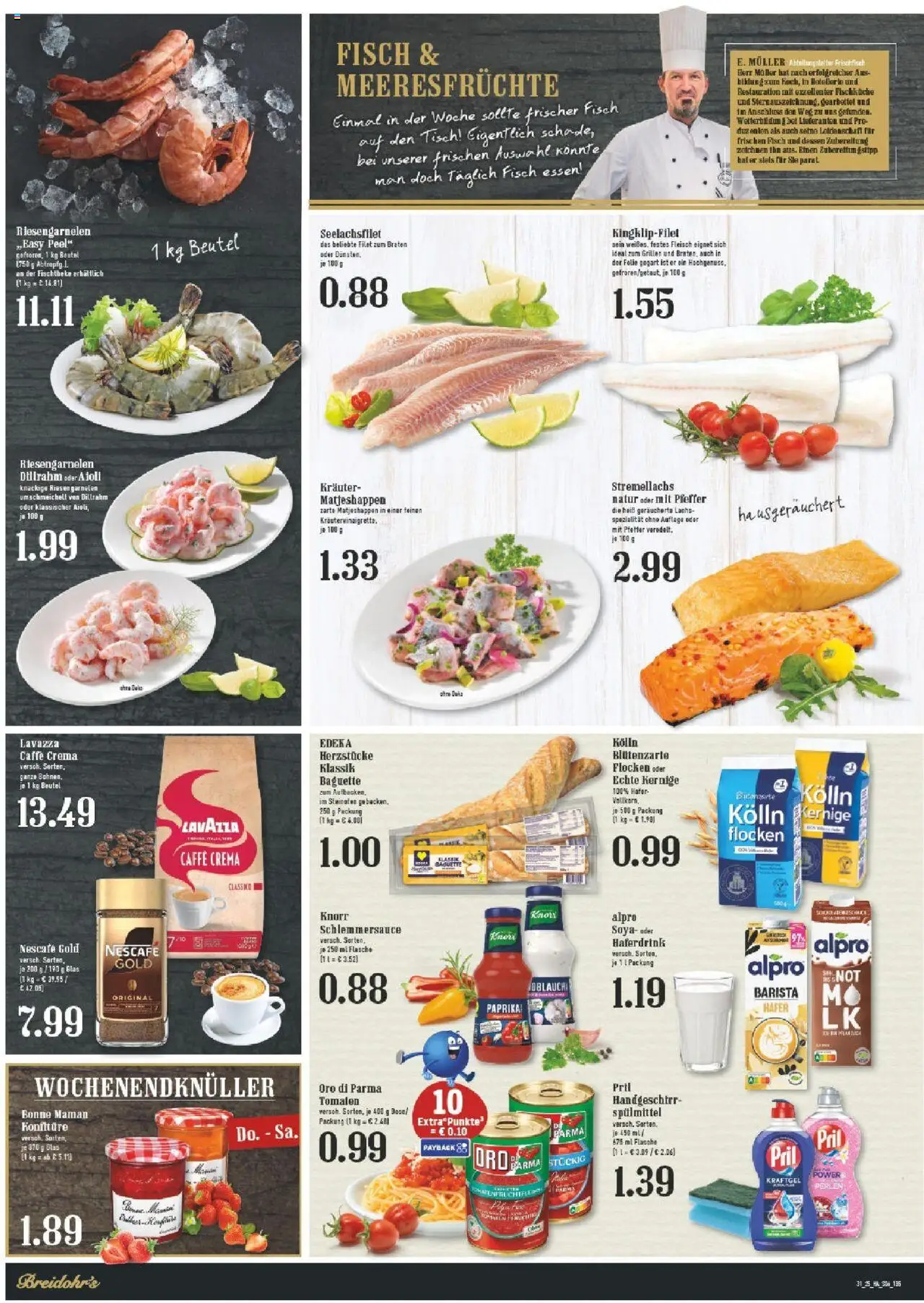 Edeka prospekt Bergisch Gladbach	 - gültig ab dem 27.07.2025 | Seite: 8 | Produkte: Lavazza, Kolln, Baguette, Fisch