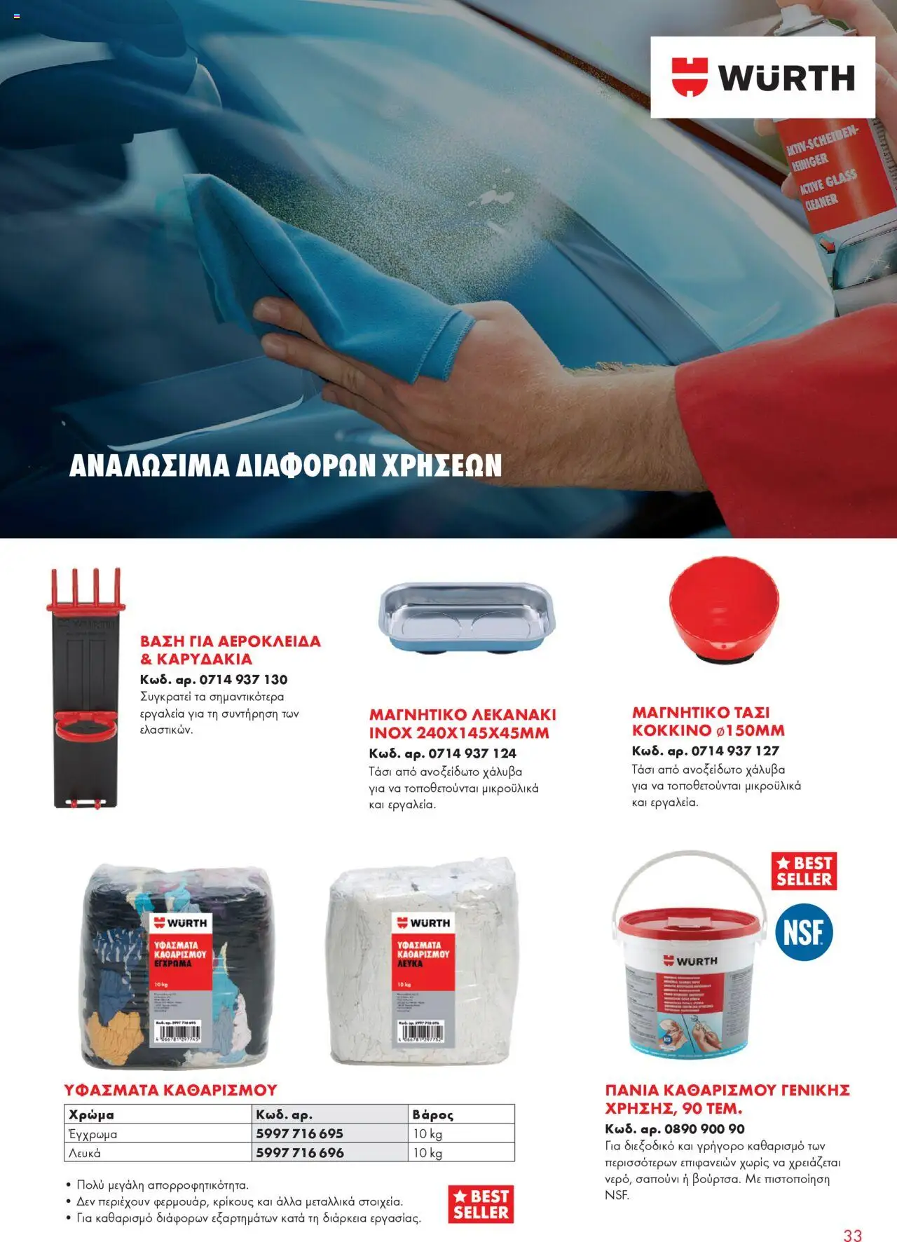 WURTH - Garage Equipment – σε ισχύ από 01.10.2025 | Σελίδα: 33