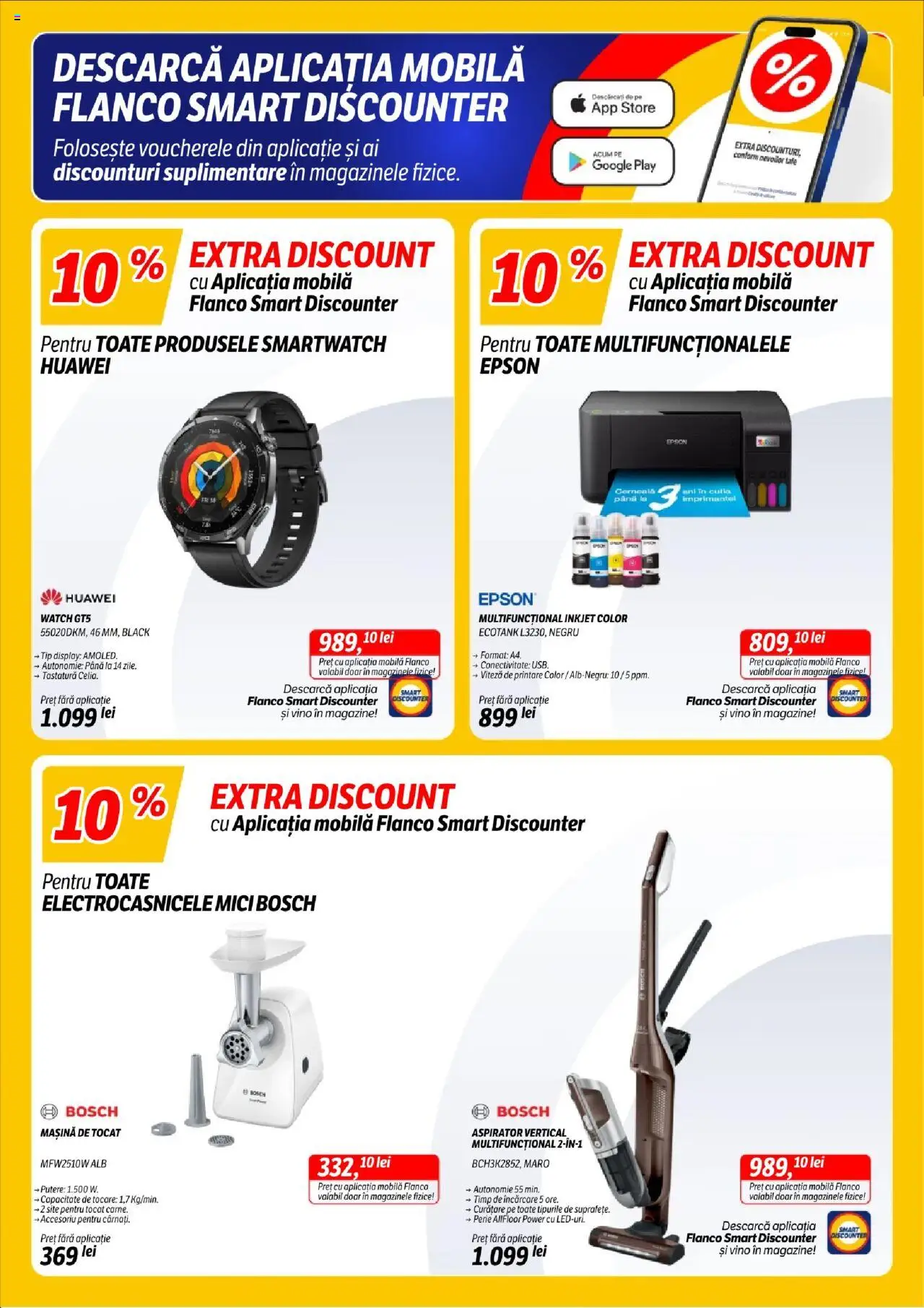 Noul catalog Flanco – valabil de la 09.10.2025 | Pagină: 3 | Produse: Tastatură, Aspirator, Smartwatch, Perie