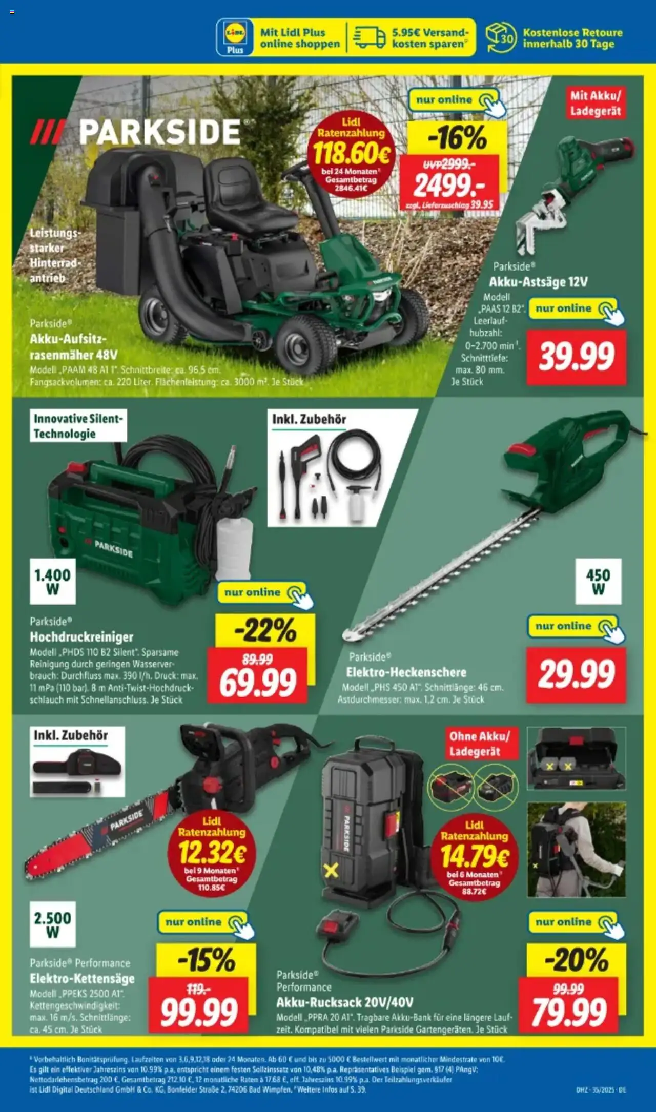 Lidl Prospekt 	 - gültig ab dem 25.08.2025 | Seite: 53 | Produkte: Rasenmäher, Bad, Hochdruckreiniger, Ladegerät