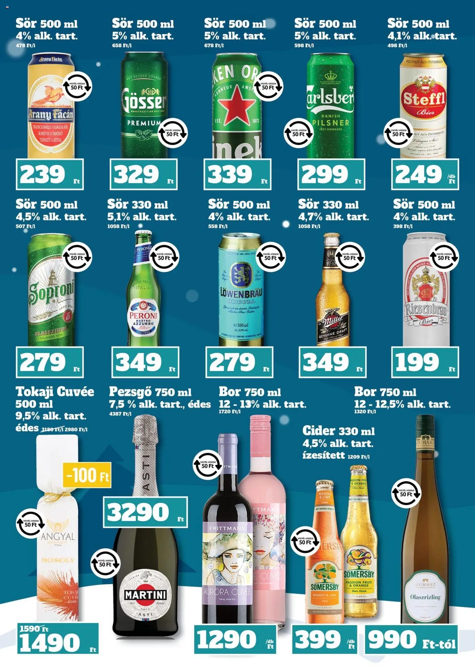 Family Diszkont akciós ujság - amely érvényes a következő dátumtól: 11.12.2025 | Oldal: 28 | Termékek: Pezsgő, Gösser, Bor, Sör