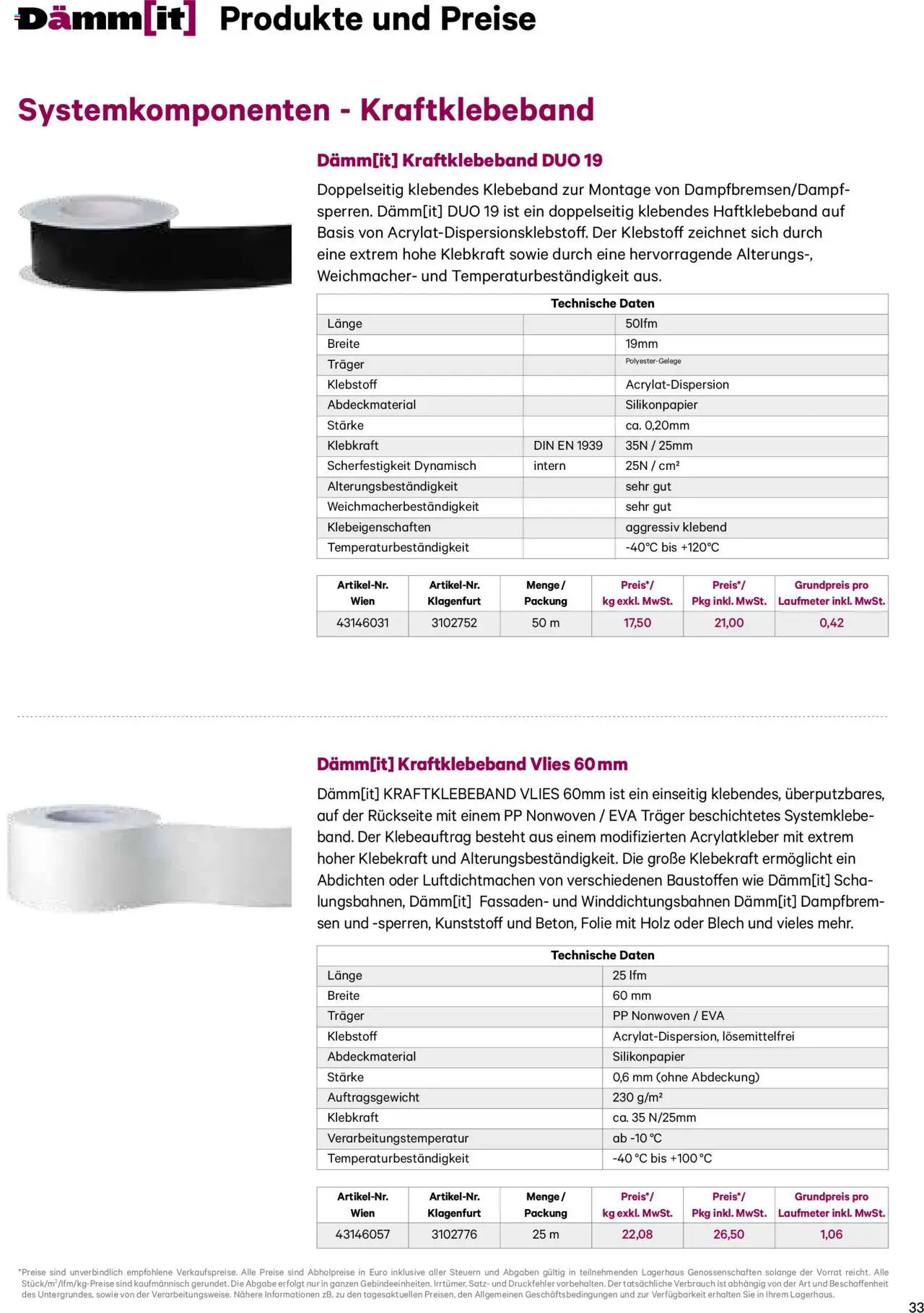 Lagerhaus Dämm[it] Katalog 2025 gültig ab 08.01.2025 | Seite: 33