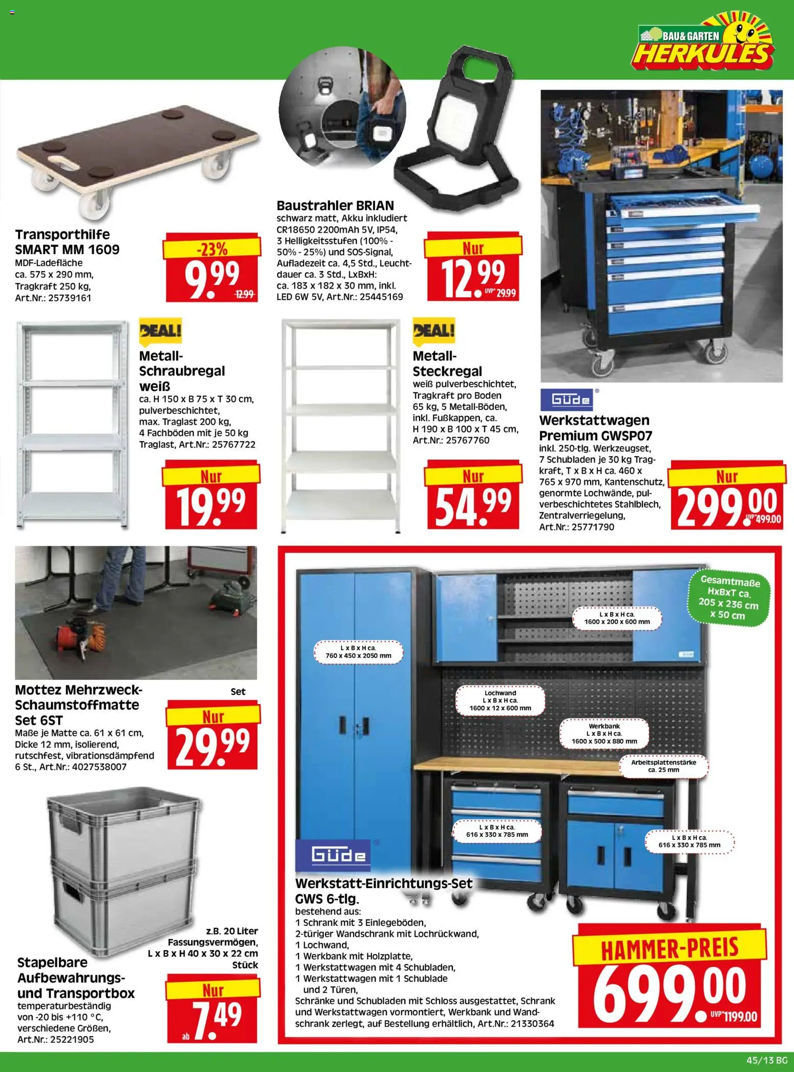 HERKULES Bau & Garten – gültig ab 03.11.2025 | Seite: 13 | Produkte: Schrank