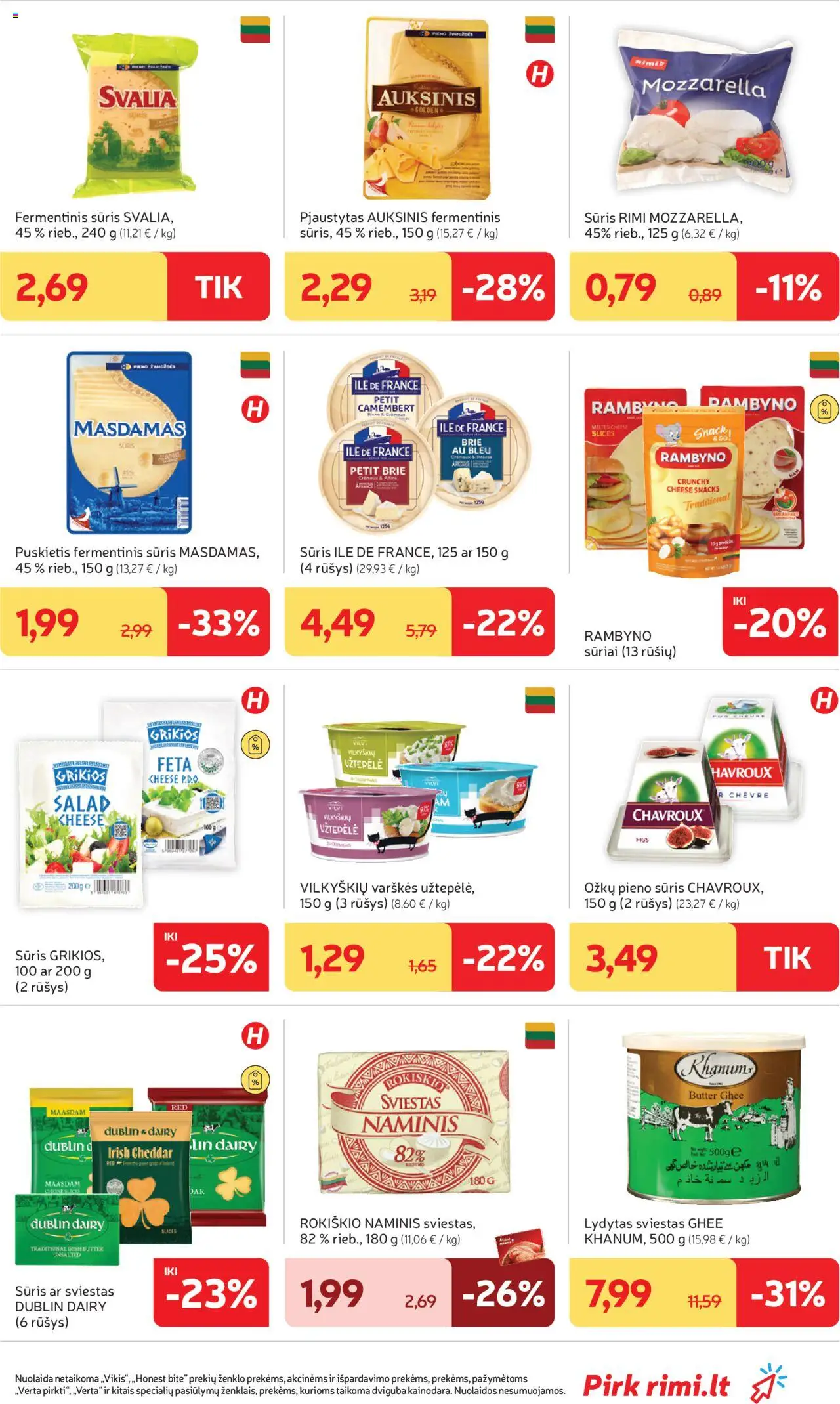 Rimi leidinys│galioja nuo 12.08.2025 | Puslapis: 19 | Prekių: Fermentinis sūris, Užtepėlė, Sūris, Sviestas