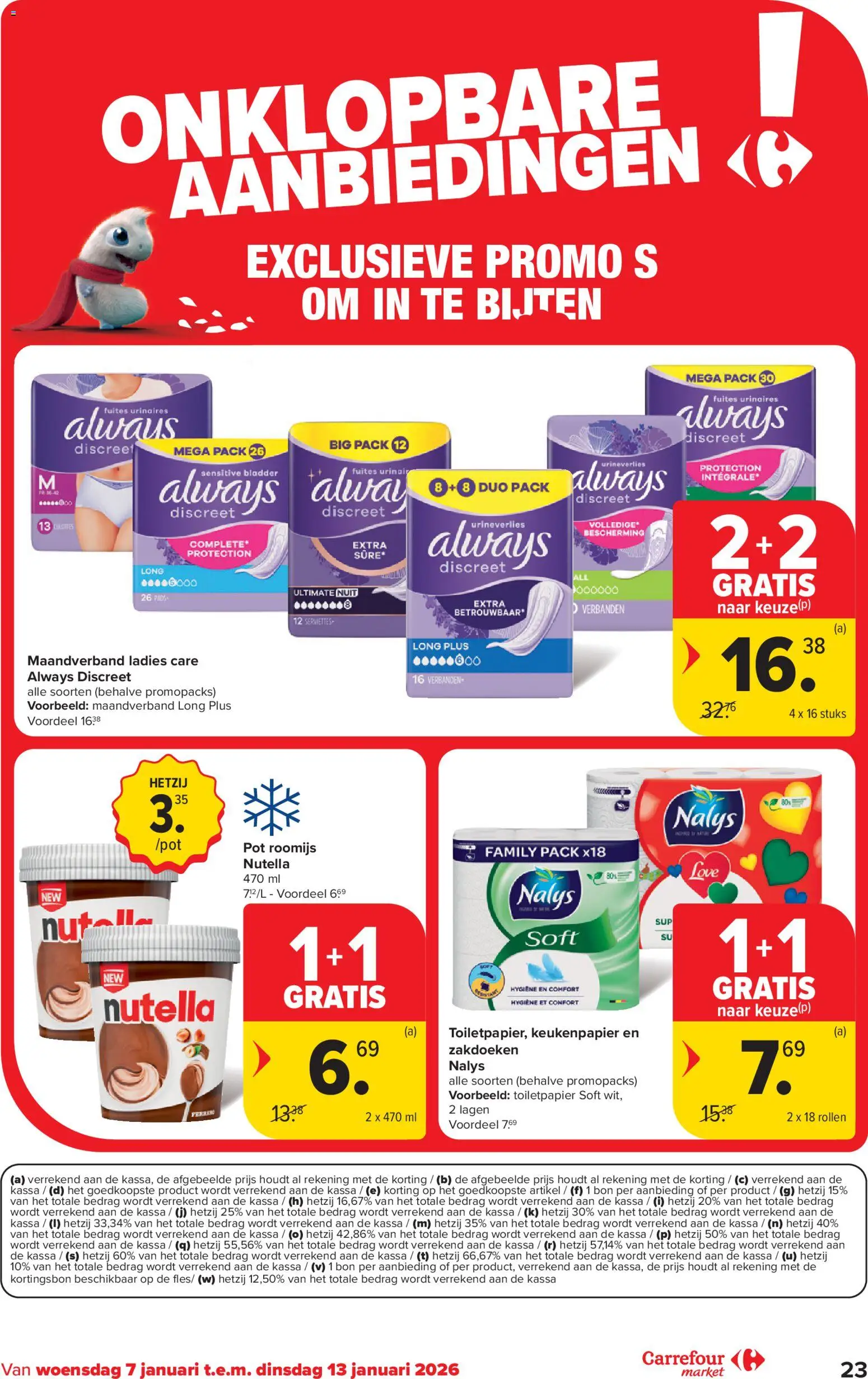 {H1} | Pagina: 23 | Producten: Pads, Toiletpapier, Keukenpapier, Pot