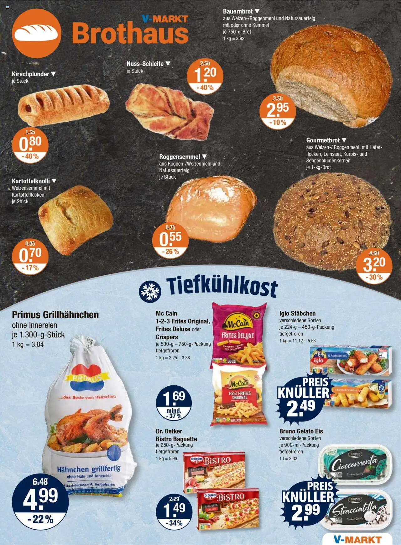 V-Markt - M&#252;nchen - gültig ab dem 24.07.2025 | Seite: 5 | Produkte: Iglo, Baguette, Kürbis, Eis