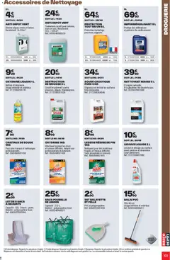 Brico Dépôt - Prévisualisation de Brico Dépôt - L'officiel du bricolage valide à partir de 25.03.2026 | Page: 101 | Produits: Lessive Liquide, Cristaux de soude, Balai, Lessive