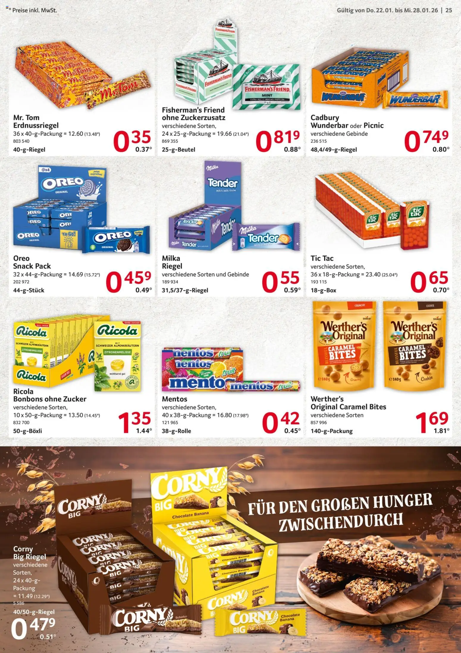 Selgros Prospekt 	 – gültig ab 22.01.2026 | Seite: 25 | Produkte: Milka, Zucker