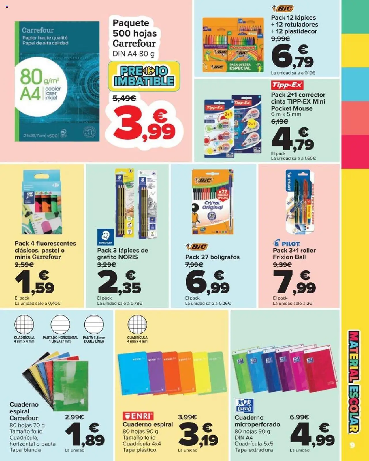 Carrefour -Vuelta al Cole │ válido desde el 18.08.2025 | Página: 9 | Productos: Corrector, Mouse