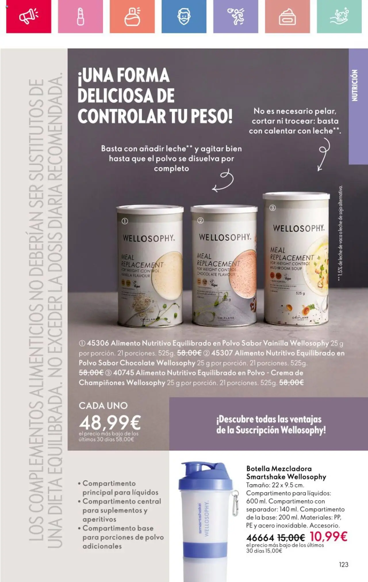 Oriflame - Catálogo Campaña 9 │ válido desde el 22.06.2025 | Página: 123 | Productos: Polvo, Leche, Chocolate, Crema