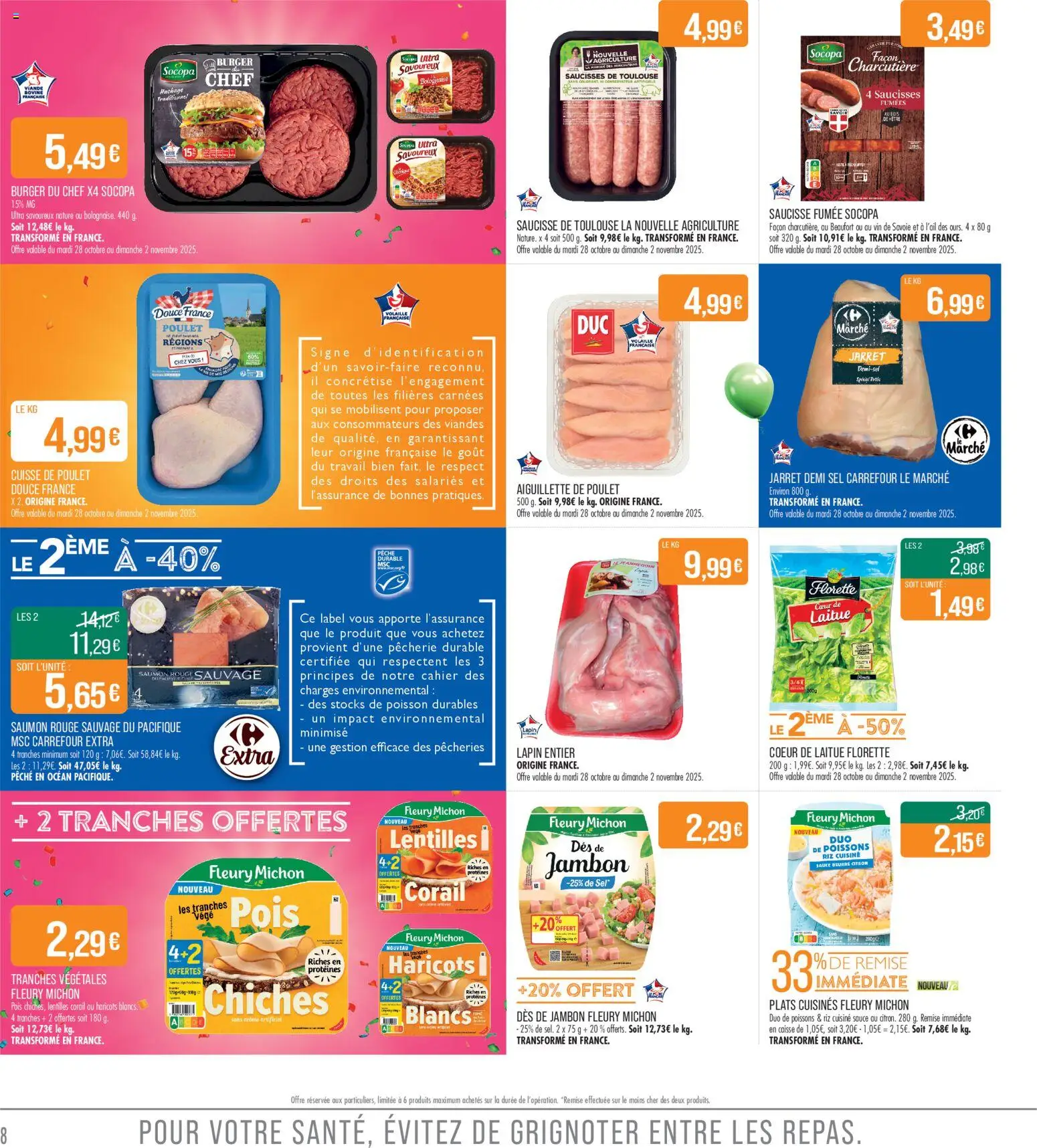 {H1} | Page: 8 | Produits: Beaufort, Volaille, Jambon, Poisson