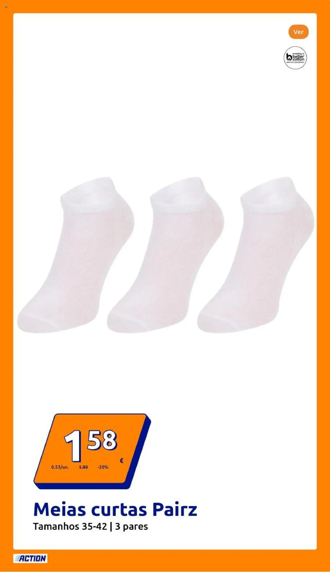 Action - Action PT week 32 2025 │ válido de 06.08.2025 | Página: 3 | Produtos: Meias
