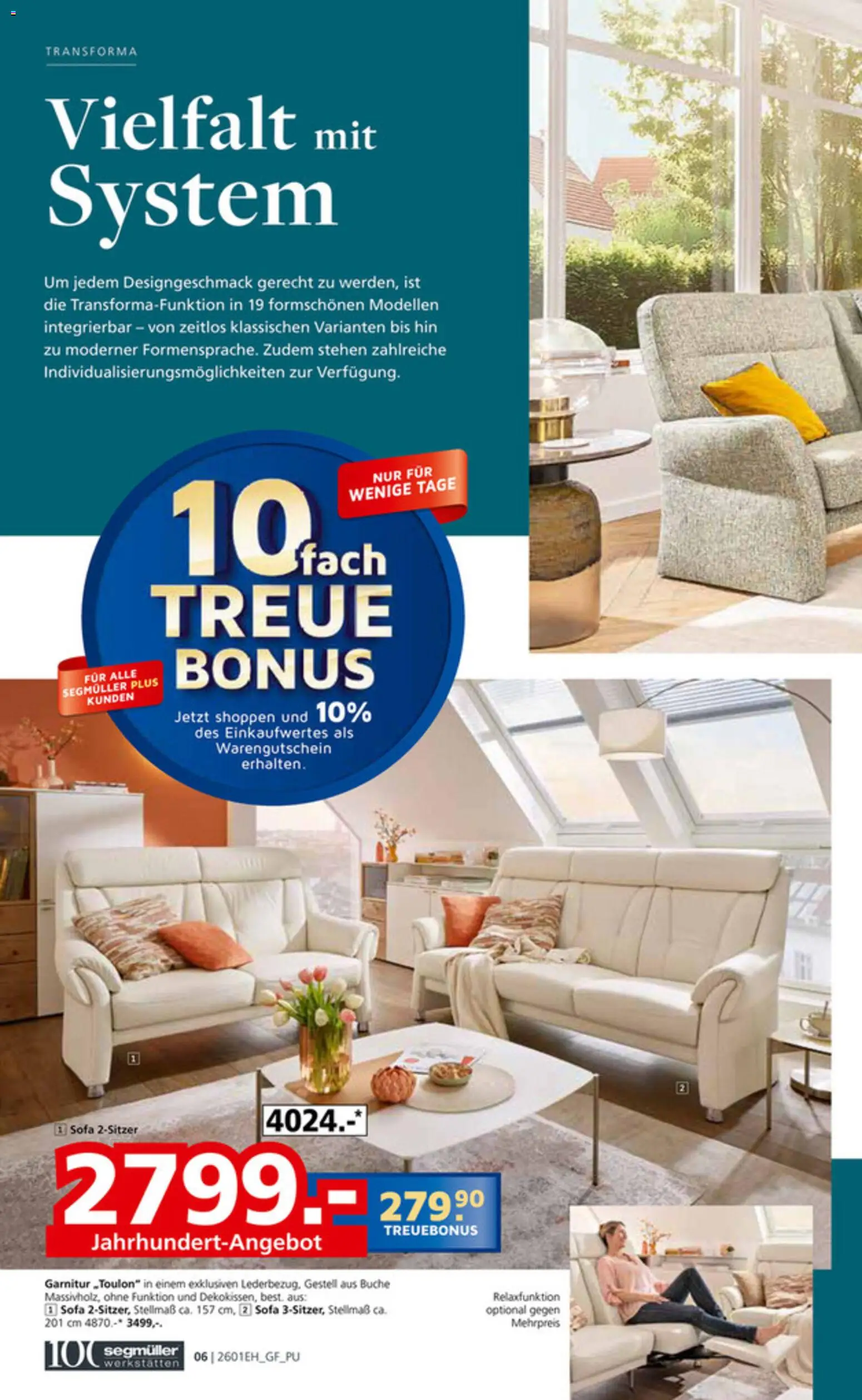 Segmüller Bestes Handwerk aus Bayern  – gültig ab 27.12.2025 | Seite: 6 | Produkte: Sofa