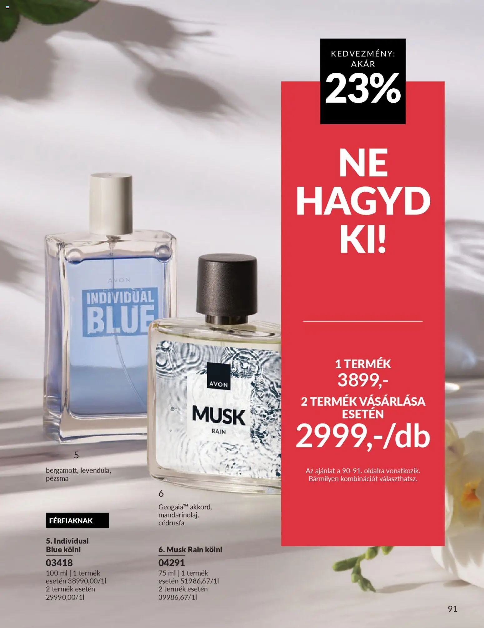 Avon akciós ujság - amely érvényes a következő dátumtól: 01.03.2026 | Oldal: 95 | Termékek: Kölni