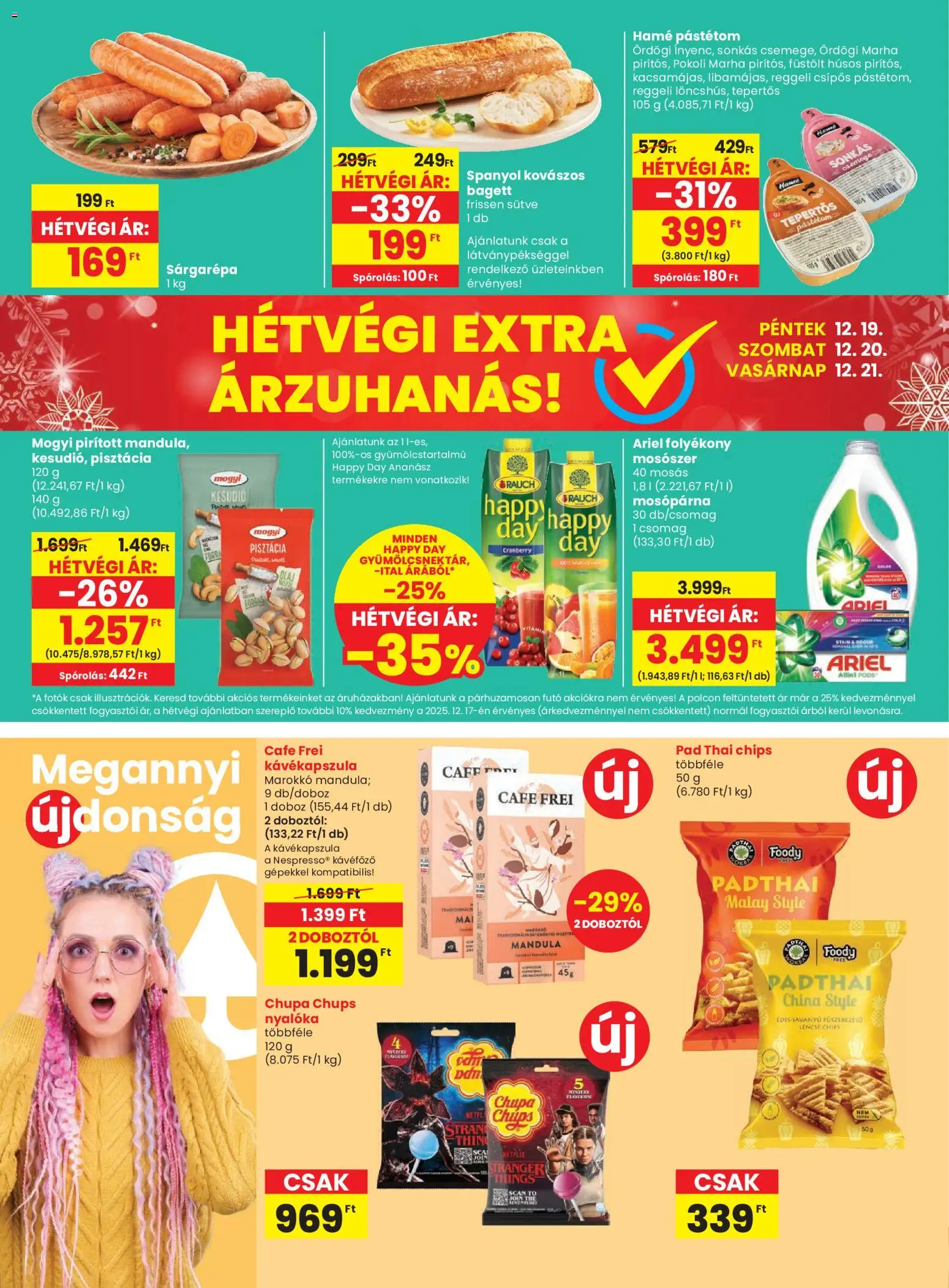 Spar akciós ujság - amely érvényes a következő dátumtól: 18.12.2025 | Oldal: 28 | Termékek: Kávékapszula, Pisztácia, Kávéfőző, Ananász