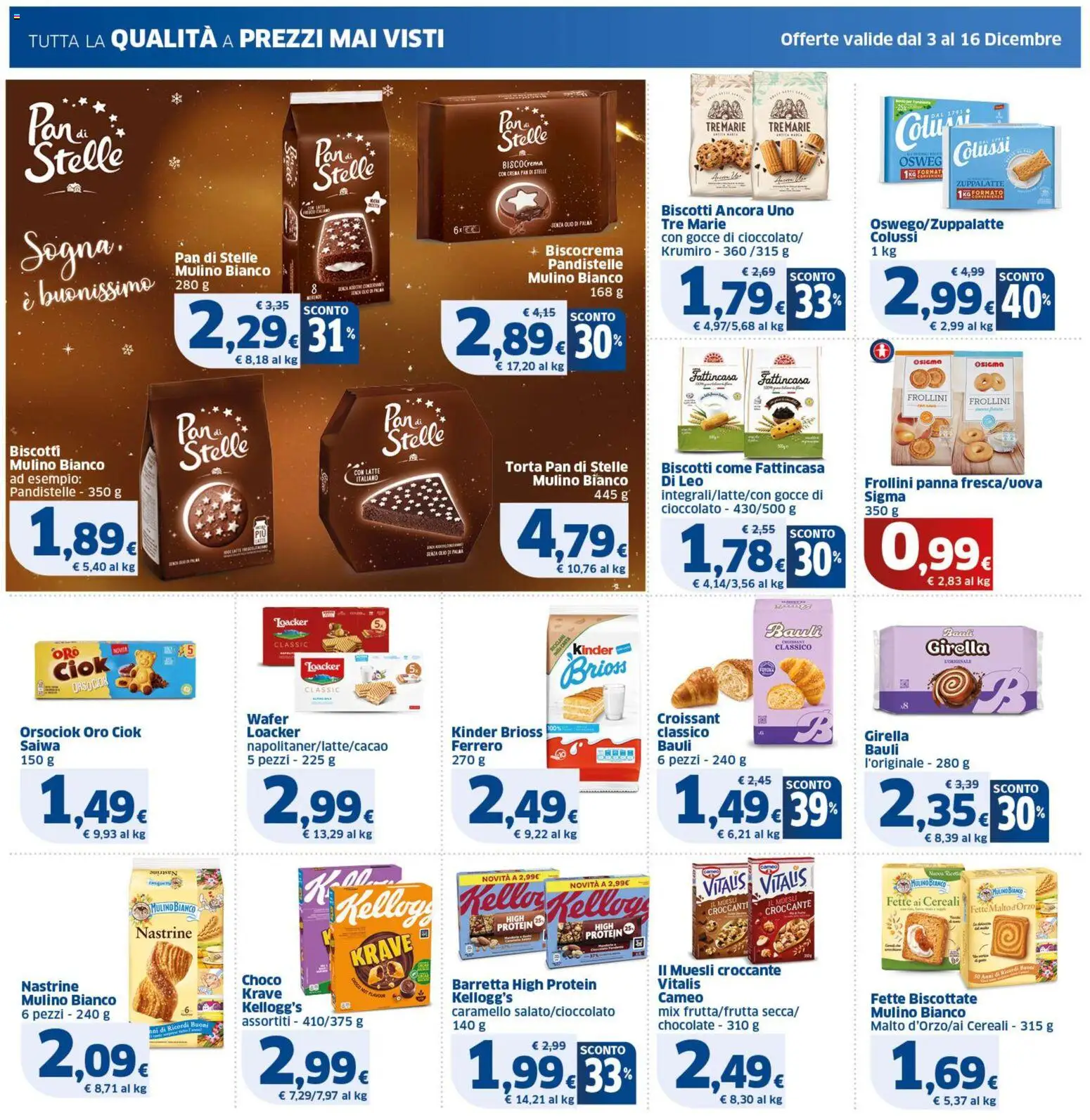 Volantino SIGMA del 03.12.2025 | Pagina: 14 | Prodotti: Muesli, Crema, Cioccolato, Panna
