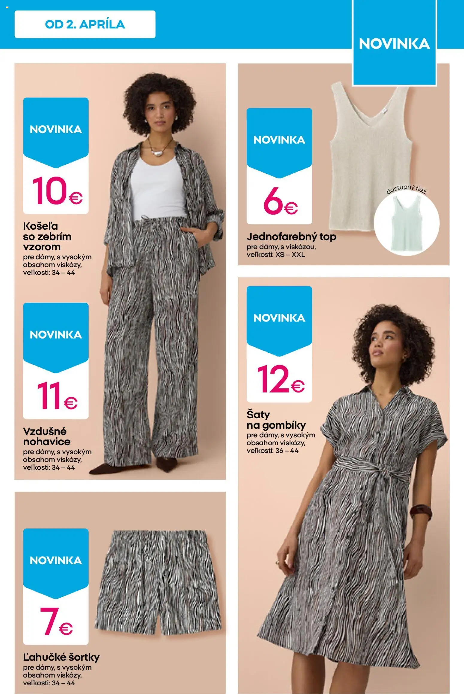 Nové Pepco akcie – leták je platný od 09.04.2026 | Strana: 11 | Produkty: Šaty, Košeľa, Nohavice