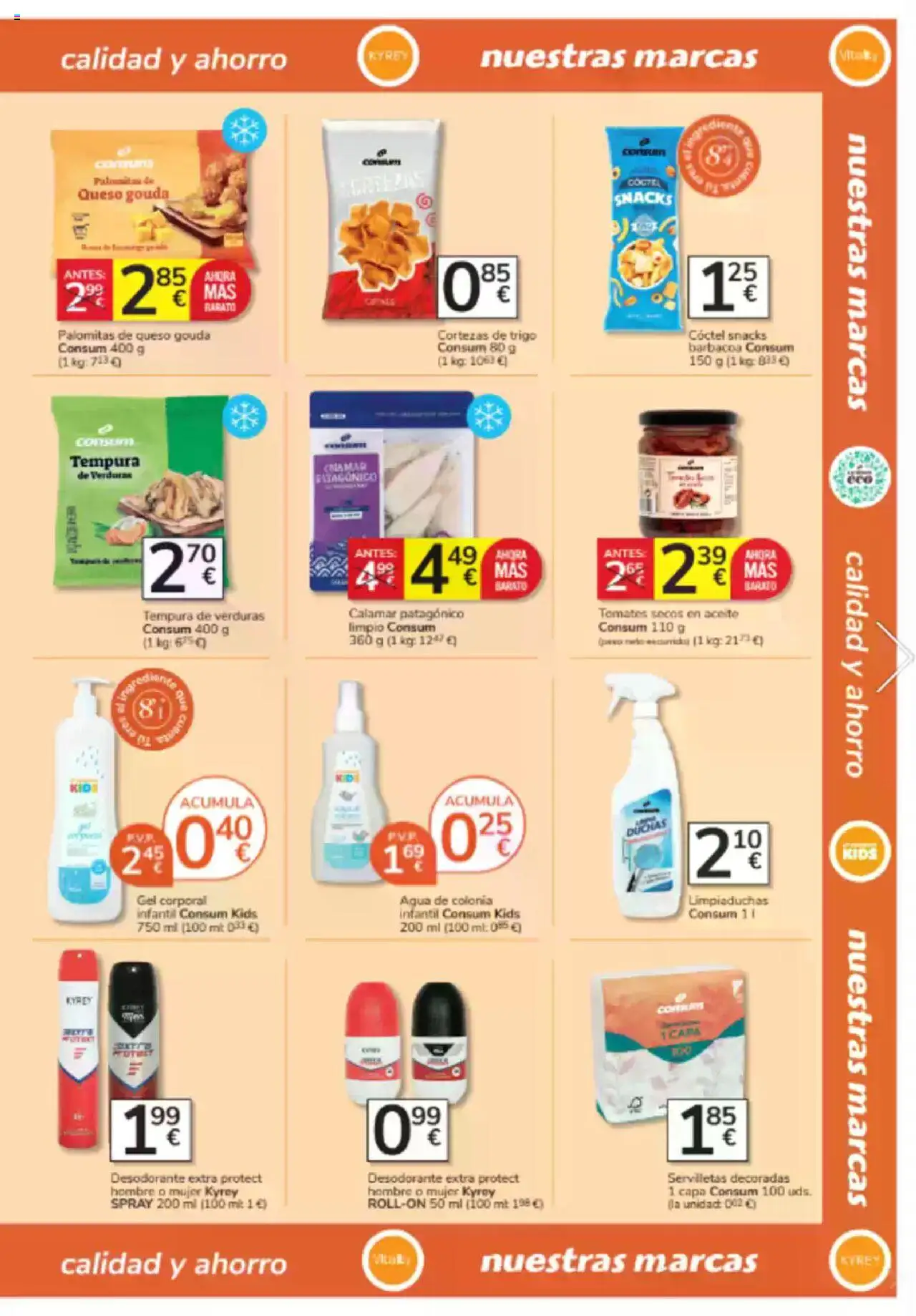 Consum folleto │ válido desde el 26.06.2025 | Página: 15 | Productos: Colonia, Desodorante, Aceite, Barbacoa