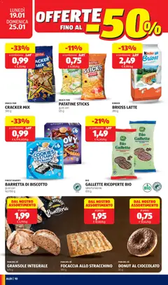 Anteprima del volantino PATATINE STICKS, Patatine sticks, gusti vari, 125 g valido a partire dal 19.01.2026 | Pagina: 10