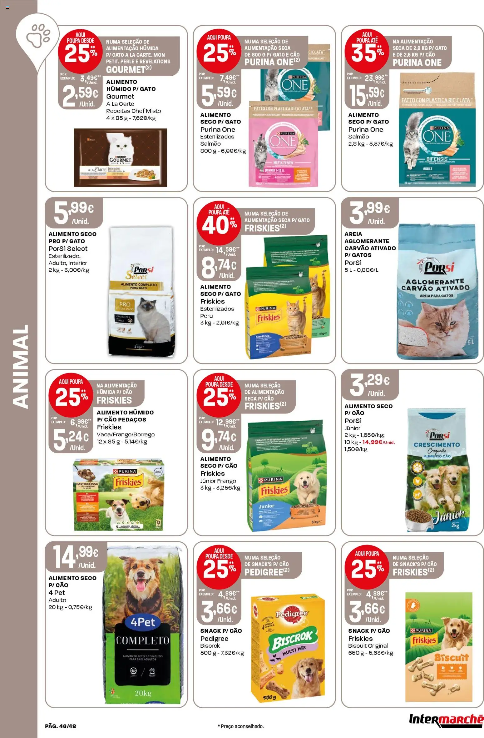 Intermarché folheto │ válido de 26.03.2026 | Página: 46 | Produtos: Areia, Frango, Peru, Salmão