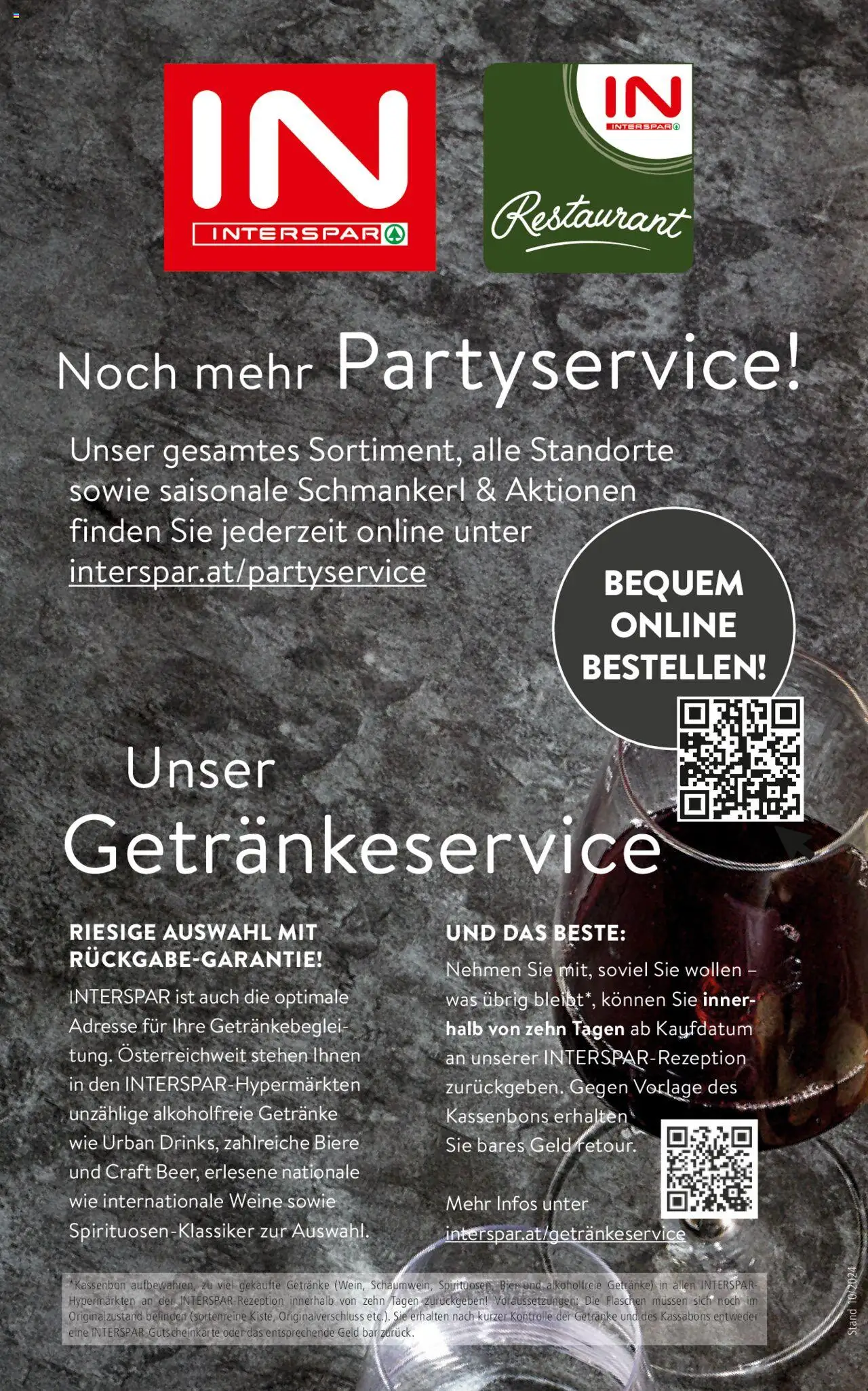 Interspar Ihre Party Unser Service gültig ab 14.10.2024 | Seite: 24 | Produkte: Bier