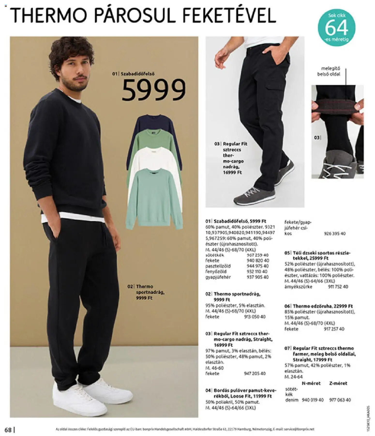 Bonprix akciós ujság - amely érvényes a következő dátumtól: 04.11.2025 | Oldal: 70 | Termékek: Pulóver