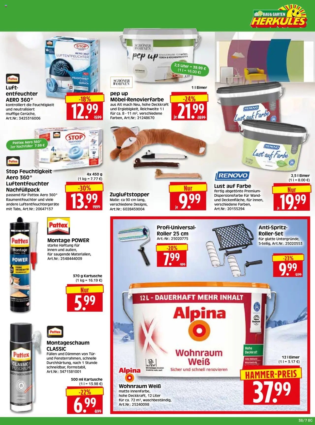 HERKULES - Bau & Garten – gültig ab 15.09.2025 | Seite: 7 | Produkte: Tür