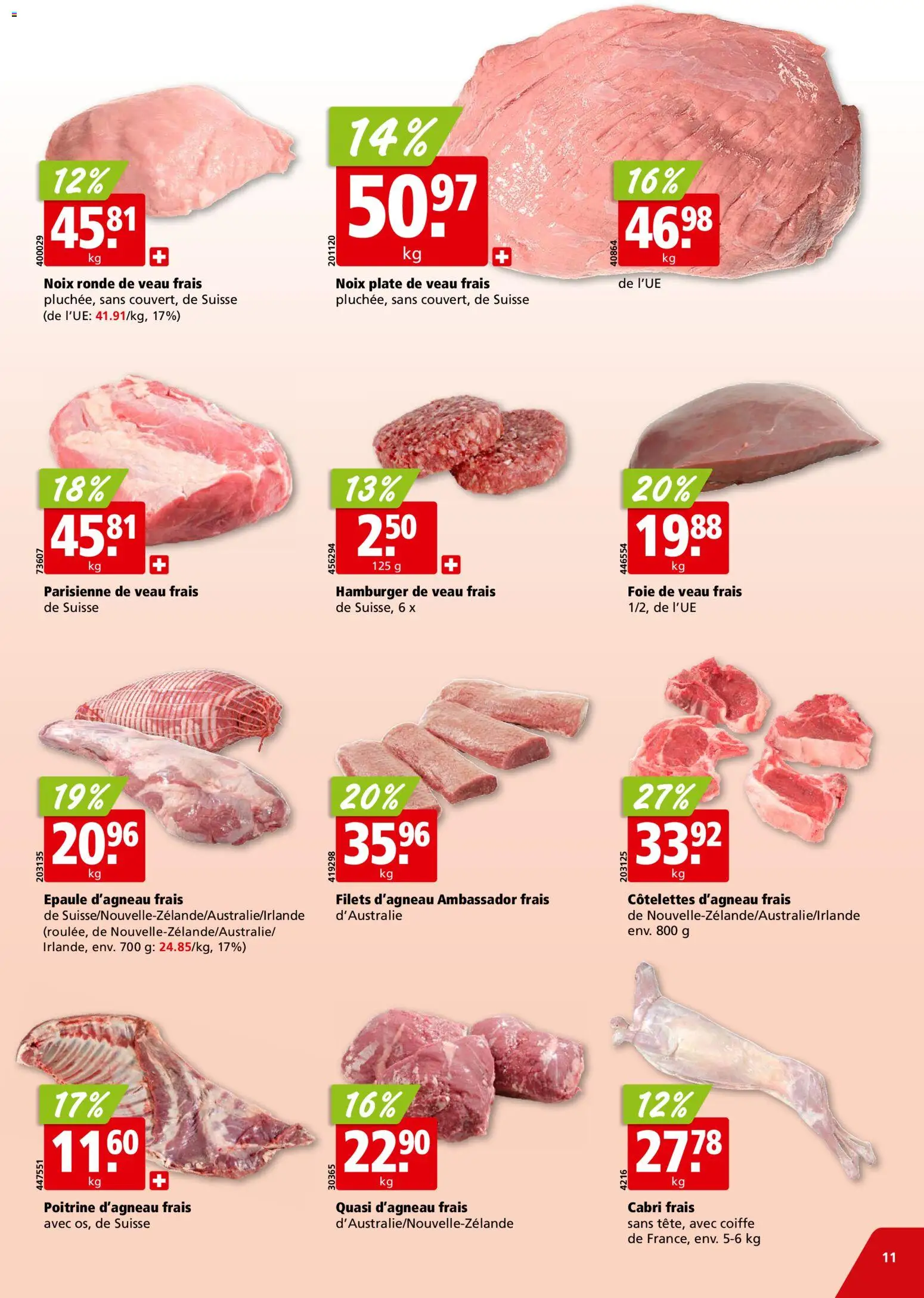 Aligro Aktionen Chavannes, Matran, Genève, Sion – gültig ab 08.12.2025 | Seite: 11