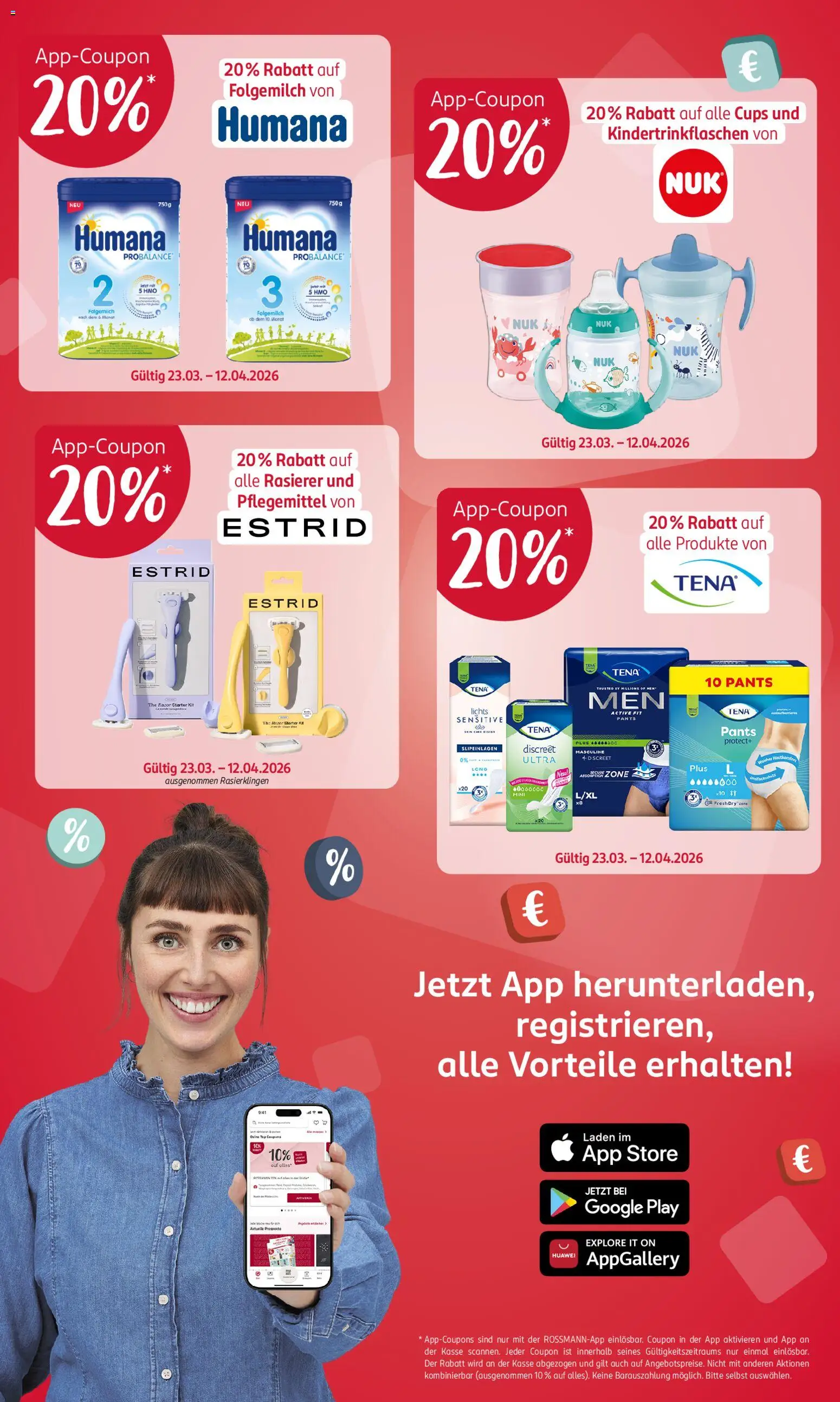 Rossmann Prospekt 	 – gültig ab 06.04.2026 | Seite: 3 | Produkte: Top, Huawei, Rasierer