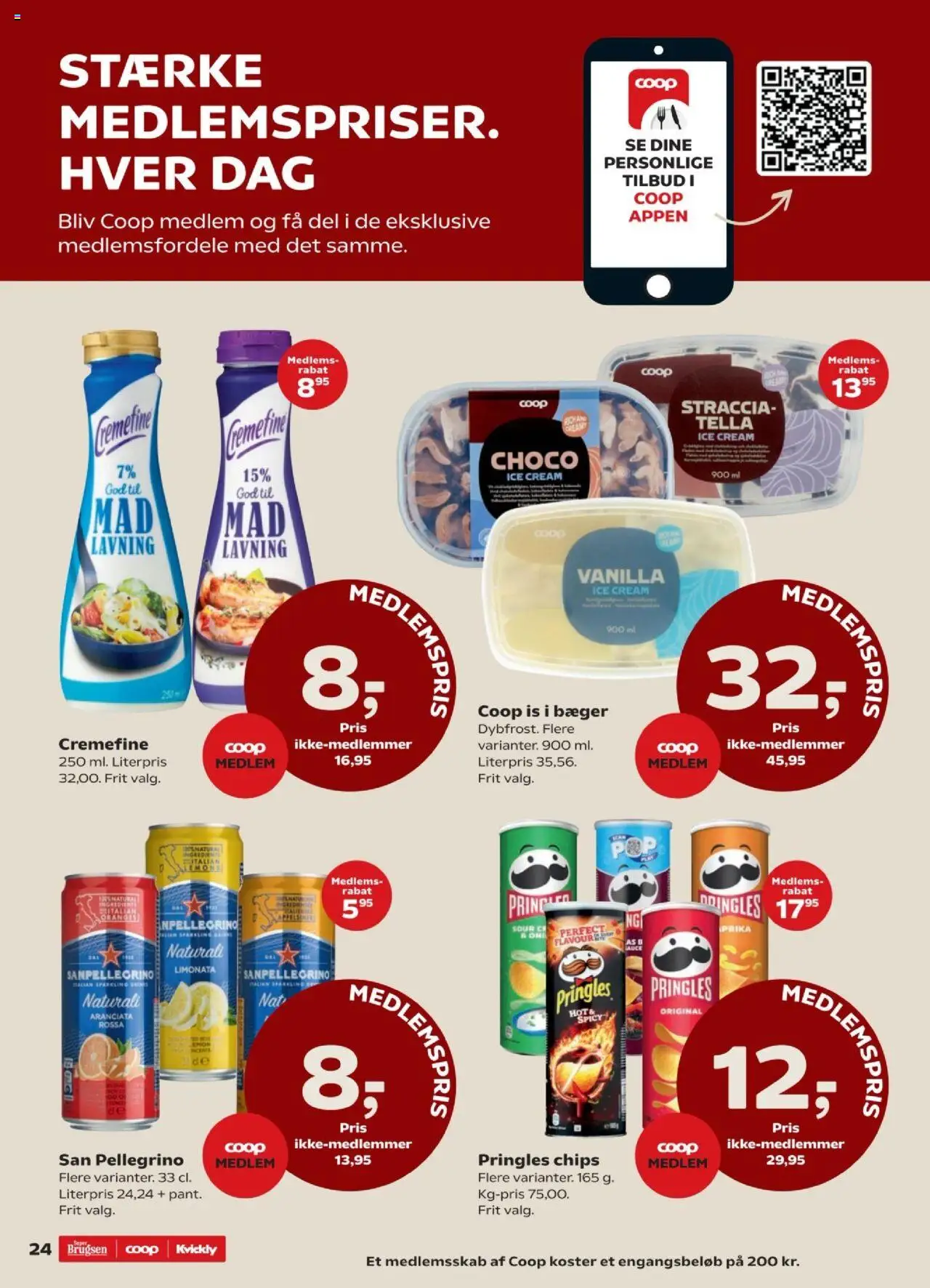 Kvickly Tilbudsavis gyldig fra 08.08.2025 | Side: 24 | Produkter: Chips, Is